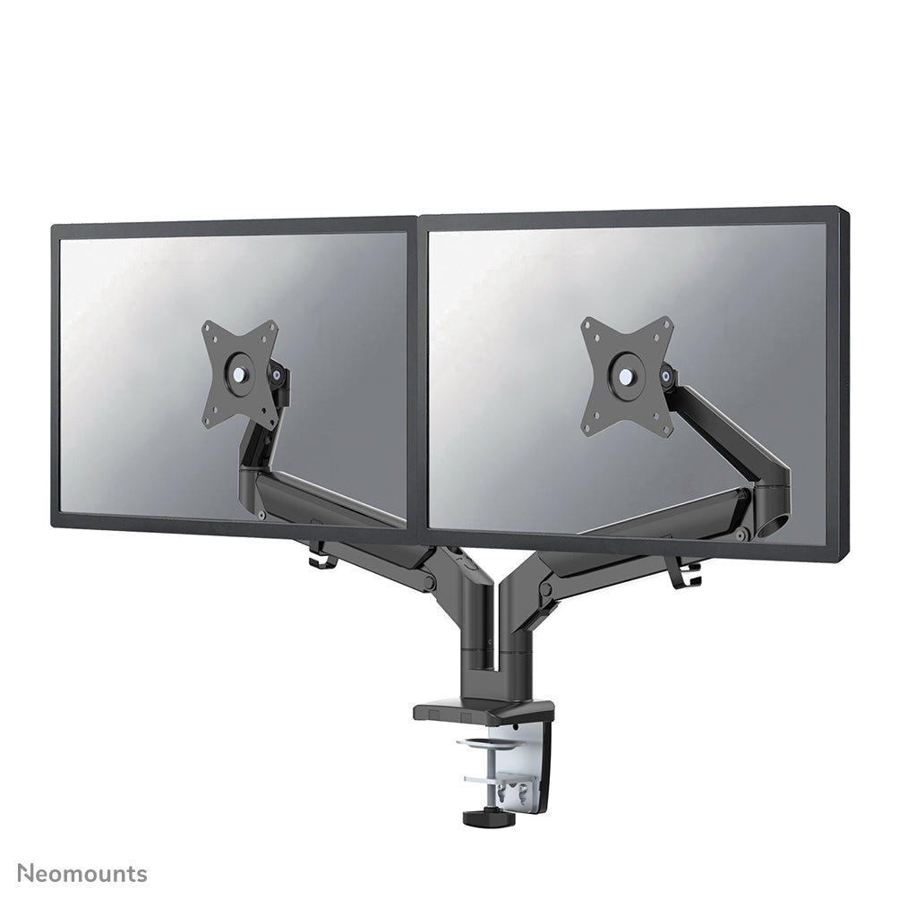 Neomounts DS70-810BL2 - Kit de montage (support de montage pour bureau) - bras double réglable en hauteur et en mouvement - pour 2 écrans LCD - noir - Taille d'écran : 17"-32" - pinces montables, oeillet
