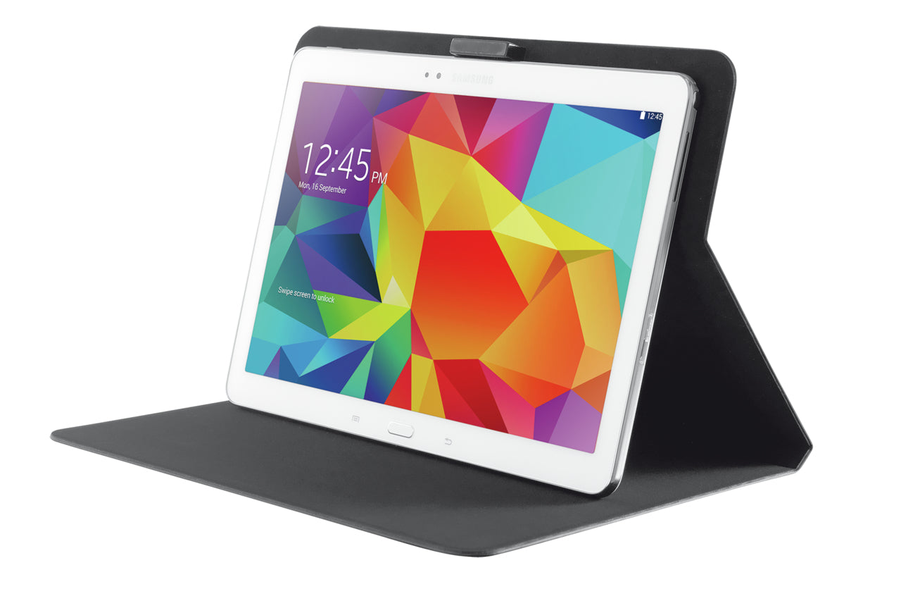 Etui rabat Trust pour Samsung Galaxy Tab 10" Tab3/4/Note/Pro/S (Noir)
