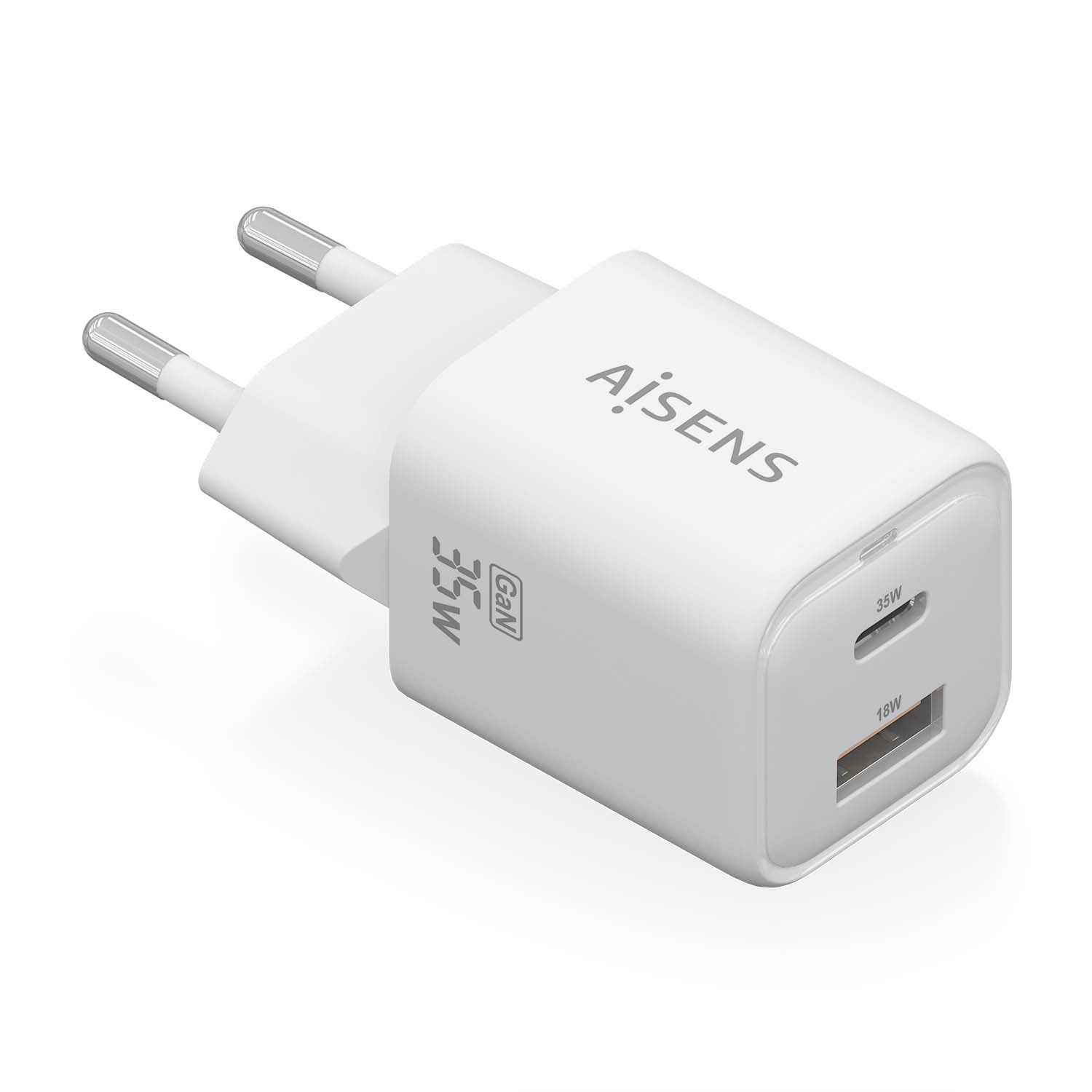 Chargeur mural Aisens ASCH-35W2P024-W Blanc 35 W (1 Unité)