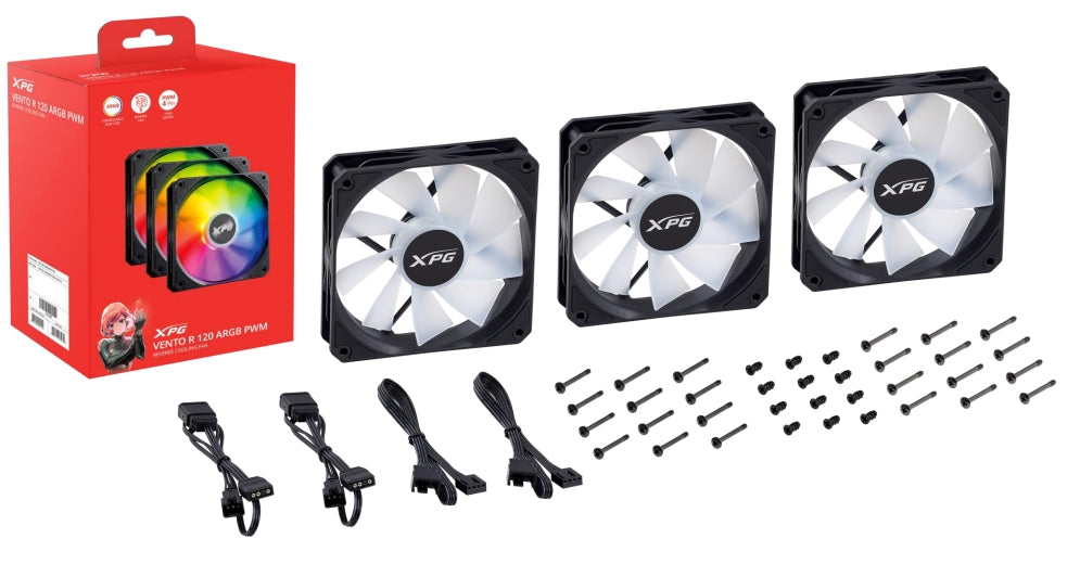 Ventillateur de cabine XPG VENTO R 120 ARGB PWM Ø 12 cm (1 Unité)