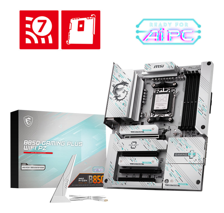 Carte Mère MSI B850 Gaming Plus WiFi Project Zero (AMD AM5)