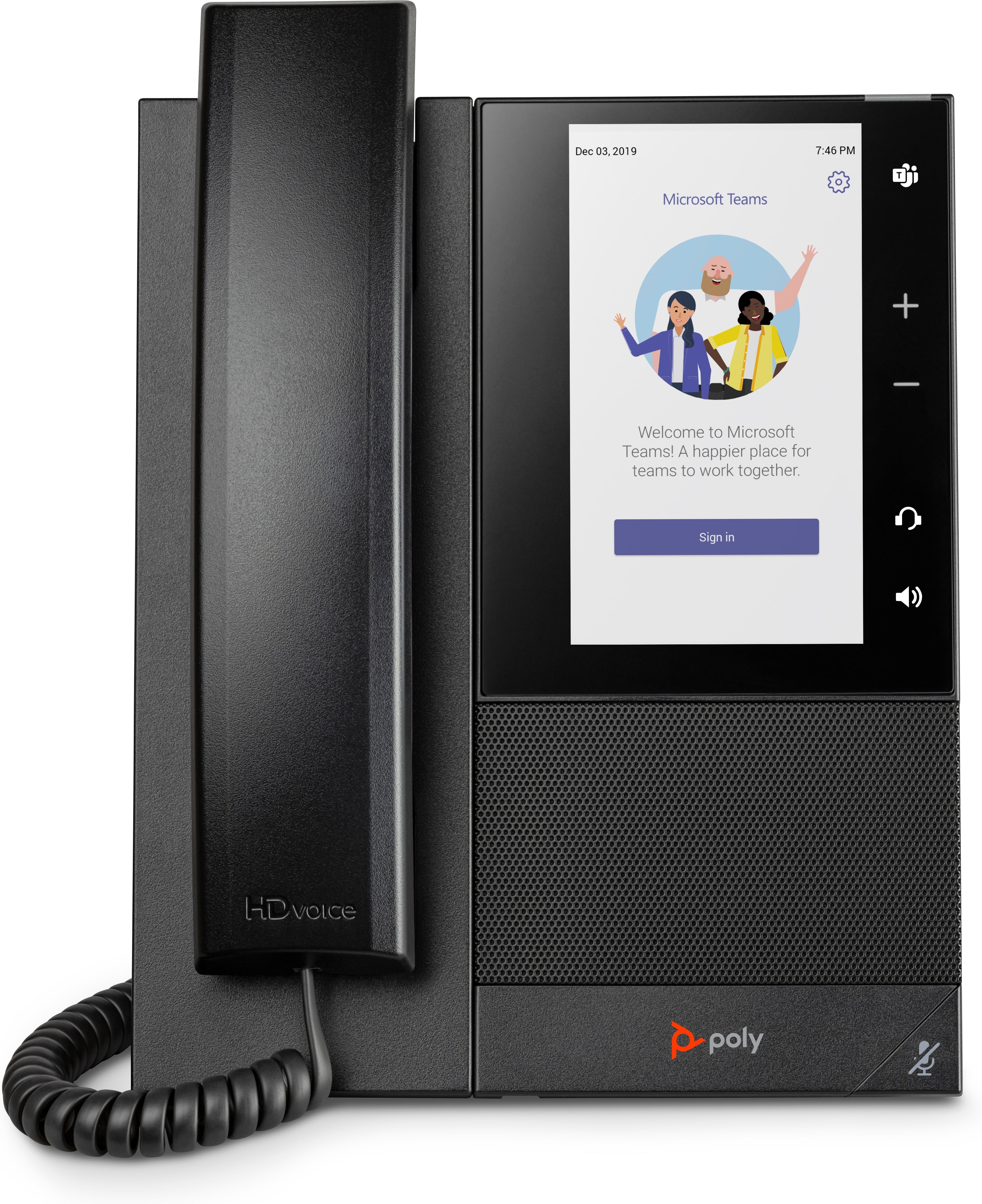 Poly CCX 505 Business Media Phone for Microsoft Teams and PoE-enabled - Replaces Poly SKU 2200-49735-019