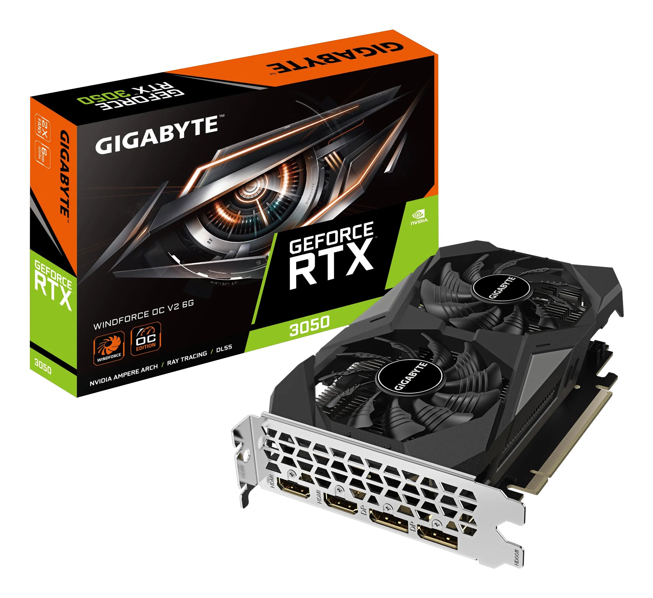Carte Graphique Gigabyte 9VN305WO62-00-G10 6 GB Nvidia GeForce RTX 3050 GDDR6
