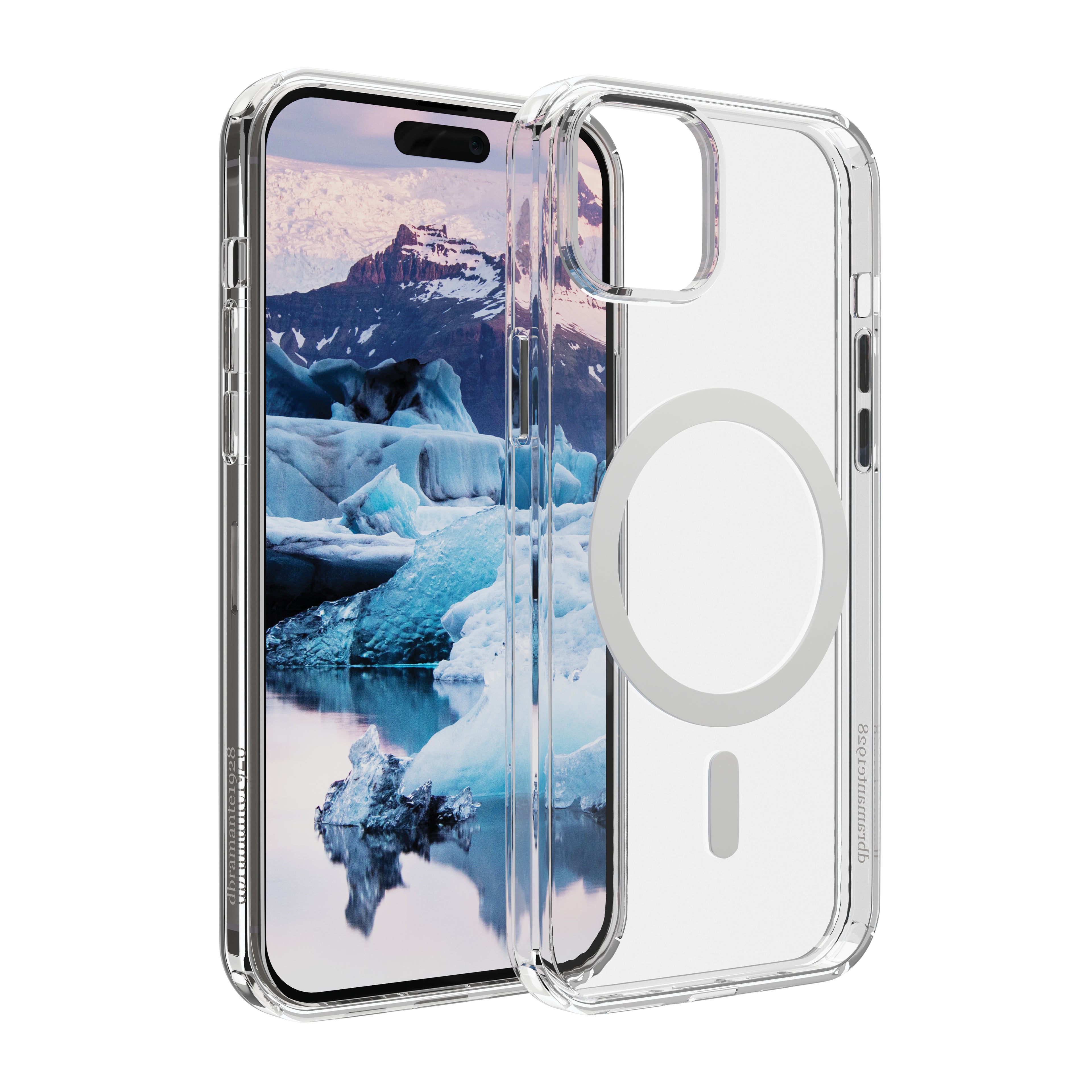 dbramante1928 Iceland Pro - Coque de protection pour téléphone portable - compatibilité avec MagSafe - plastique - transparent - pour Apple iPhone 13, 14, 15, 16e