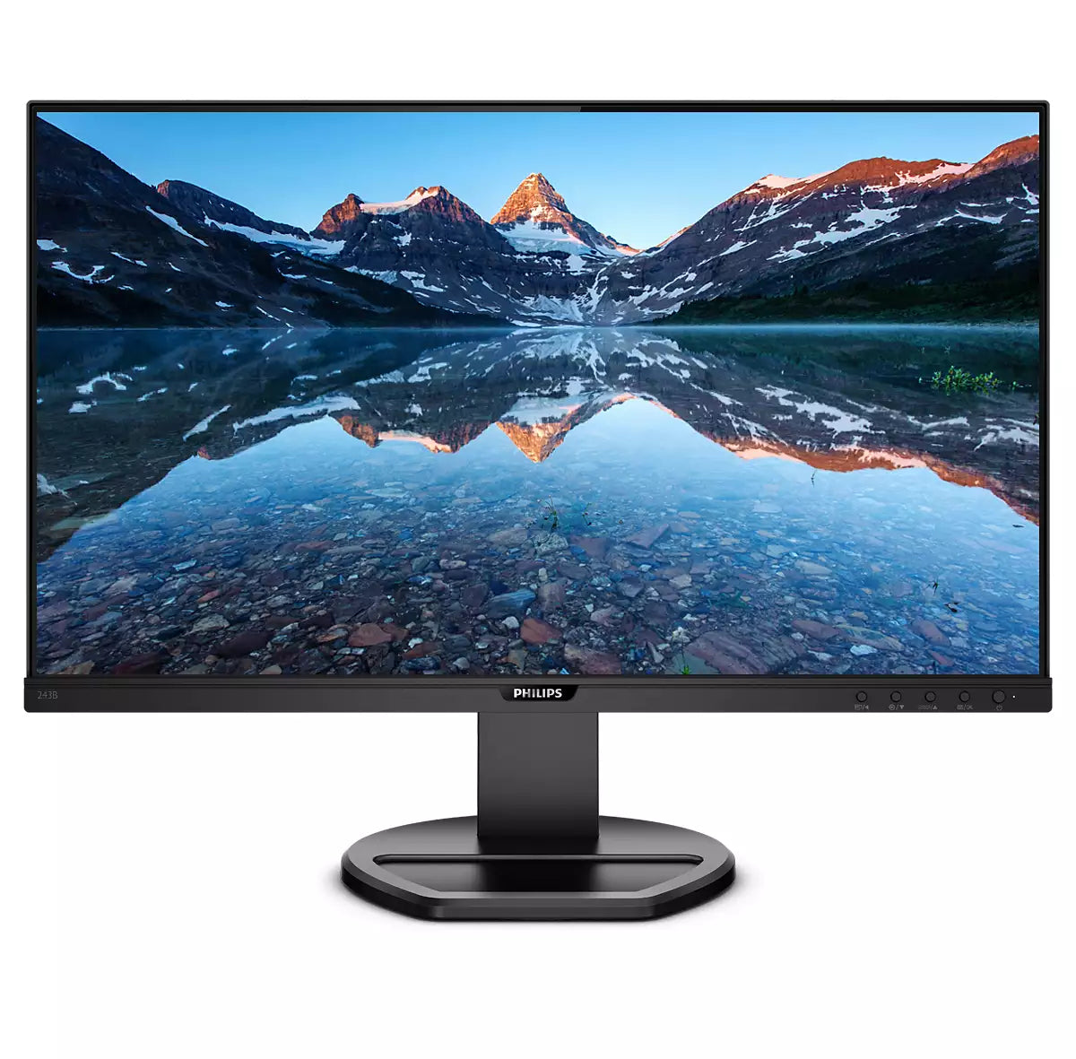Philips B Line 243B9 - Écran LED - 24" - 1920 x 1080 Full HD (1080p) @ 75 Hz - IPS - 250 cd/m² - 1000:1 - 4 ms - HDMI, VGA, DisplayPort, USB-C - haut-parleurs - texture noire