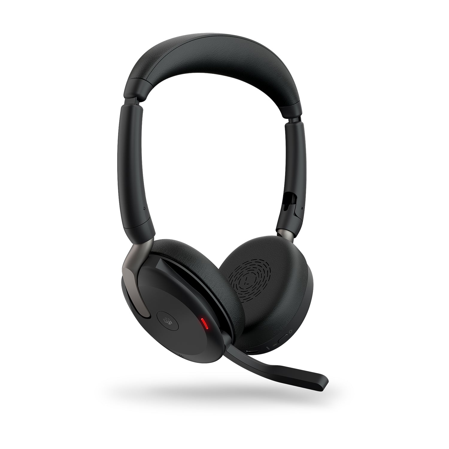 Jabra Evolve2 65 Flex MS Stereo - Micro-casque - sur-oreille - Bluetooth - sans fil - Suppresseur de bruit actif - USB-C - noir - Certifié pour Microsoft Teams