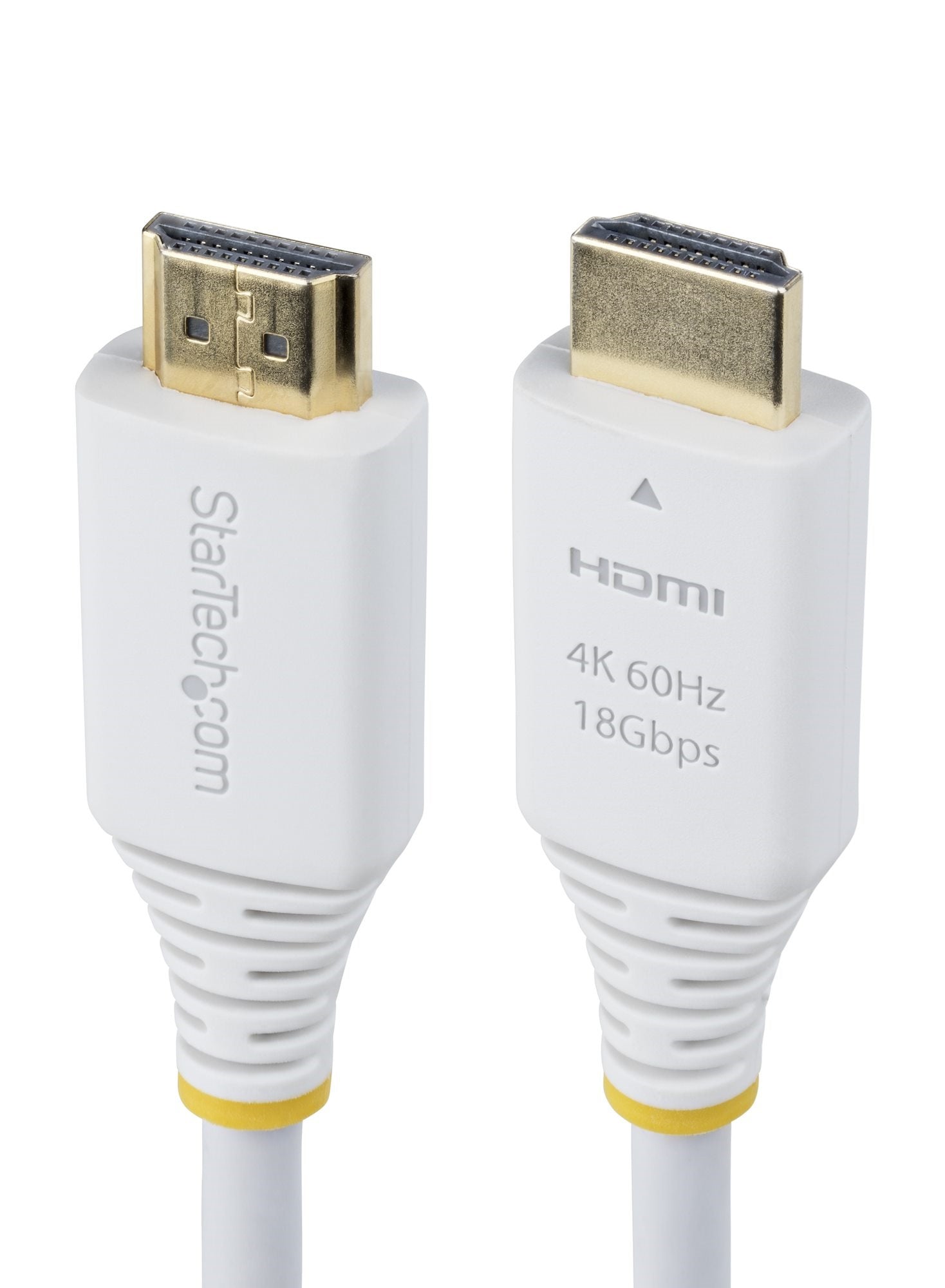 StarTech.com 6ft (1.8m) Premium Certified High Speed HDMI Cable, 4K60Hz - Premium High speed - câble HDMI avec Ethernet - HDMI mâle pour HDMI mâle - 1.8 m - blindé - blanc - passif, support pour 2K144Hz, prise en charge UHD 4K60Hz, prise en charge de HDR1