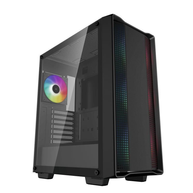 Boitier Moyen Tour ATX DeepCool CC560 RGB avec panneau vitré (Noir)
