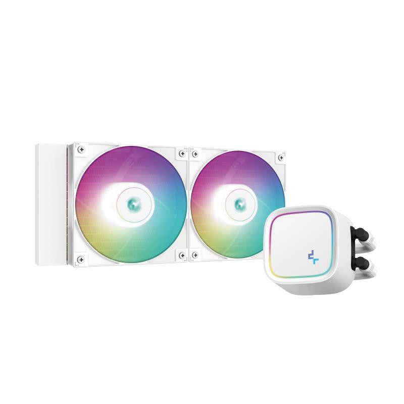 Kit Watercooling AIO DeepCool LE520 RGB - 240mm (Blanc)