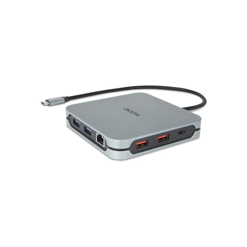 DICOTA D32057 hub & concentrateur USB Type-C 10000 Mbit/s Argent