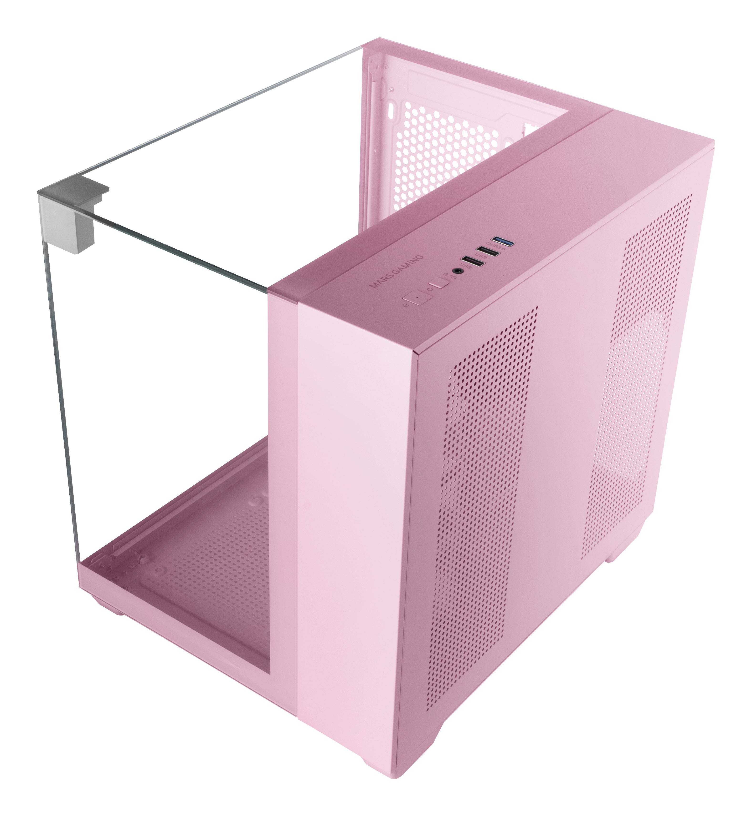 Boîtier ATX semi-tour Mars Gaming MCVISIONMP Rose