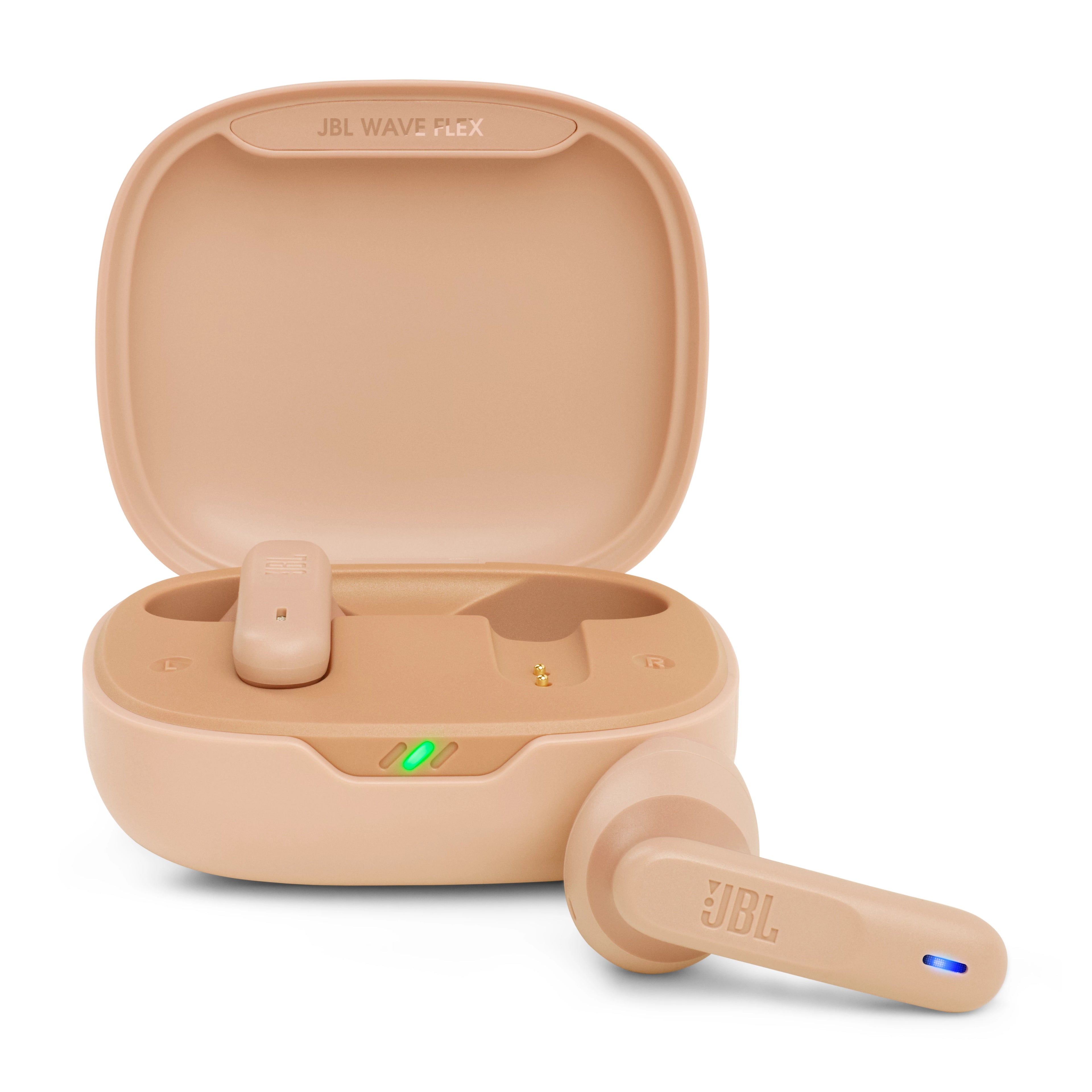 Écouteurs Sans Fil avec Étui de Charge JBL Wave Flex Beige