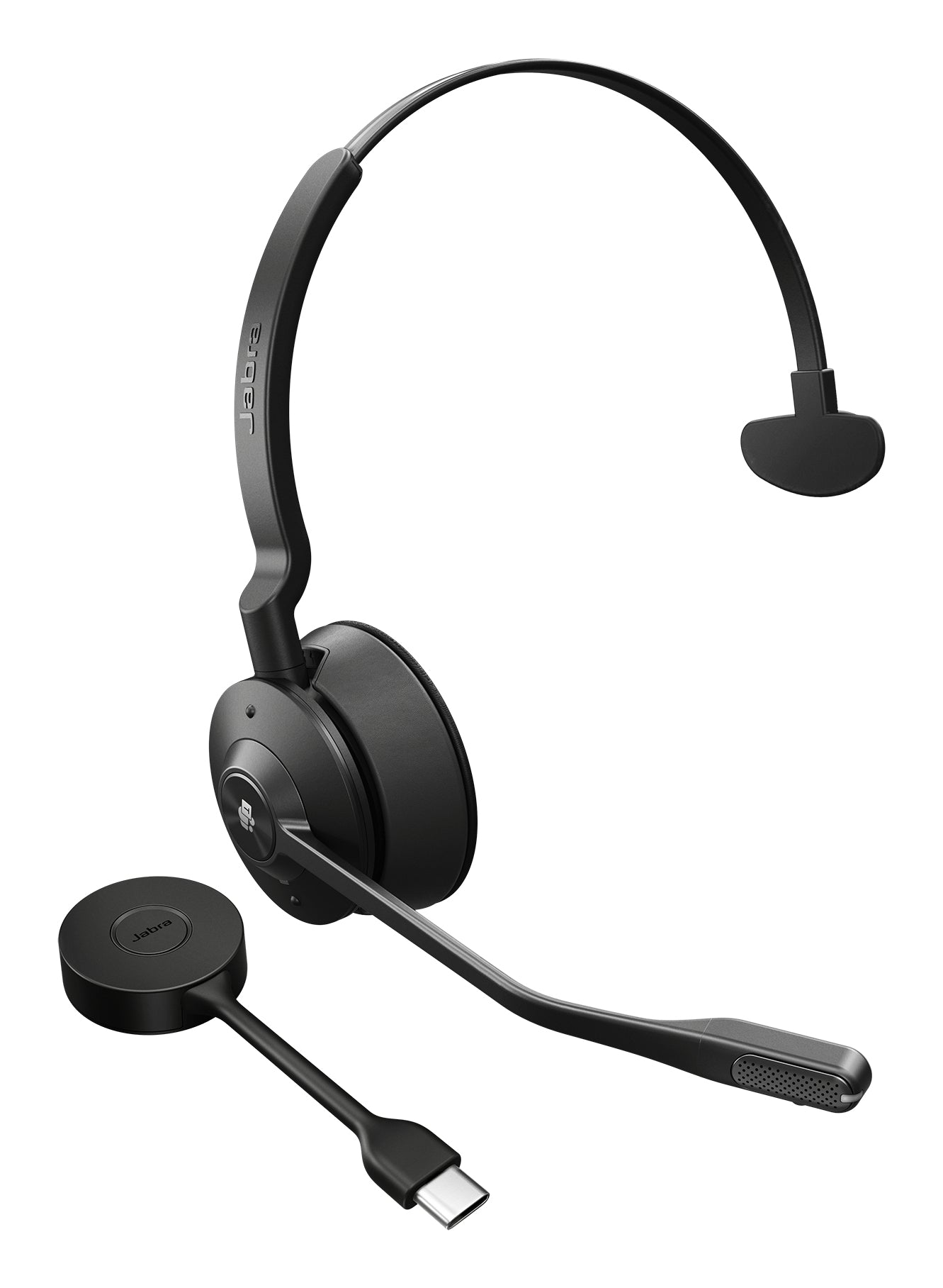 Jabra Engage 55 SE Mono - Micro-casque - sur-oreille - DECT - sans fil - USB-C via adaptateur DECT - Certifié pour Microsoft Teams