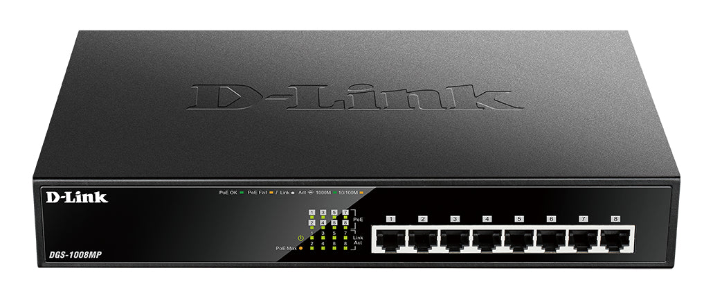 Commutateur Réseau de Bureau D-Link DGS-1008MP
