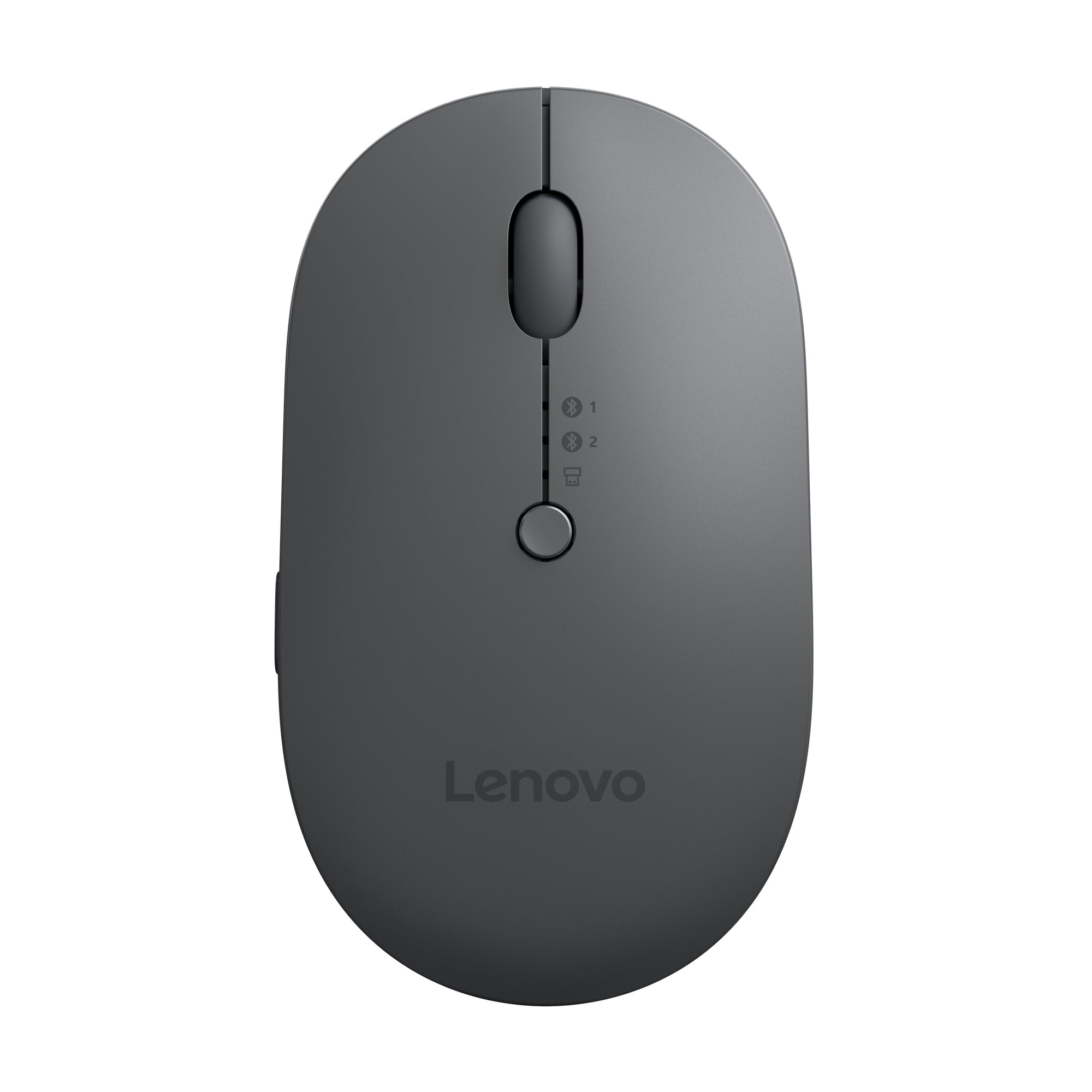 Lenovo Multi-Device - X9 Edition - souris - droitiers et gauchers - optique - 4 boutons - sans fil - 2.4 GHz, Bluetooth 5.0 - récepteur sans fil USB-C - gris tonnerre (dessus), noir tonnerre (bas) - boîtier marron