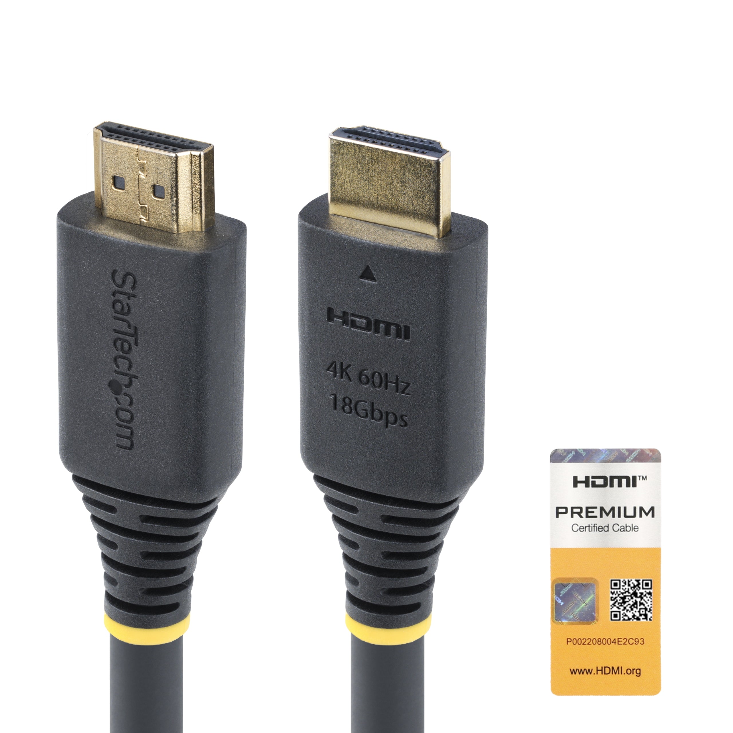 Chargeur d'ordinateur portable Startech HDMI2-CABLE-4K60-15M