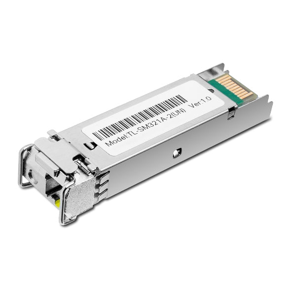 TP-Link TL-SM321A-2 V1 - Module transmetteur SFP (mini-GBIC) - 1GbE - 1000Base-BX - mode unique LC/UPC - jusqu'à 2 km - 1310 (RX) / 1550 (TX) nm