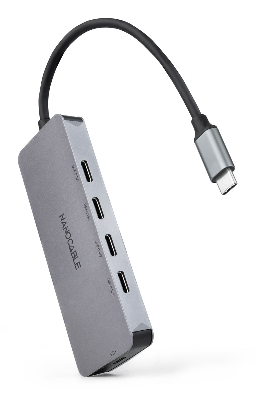 Hub USB NANOCABLE 10.16.4505 Gris