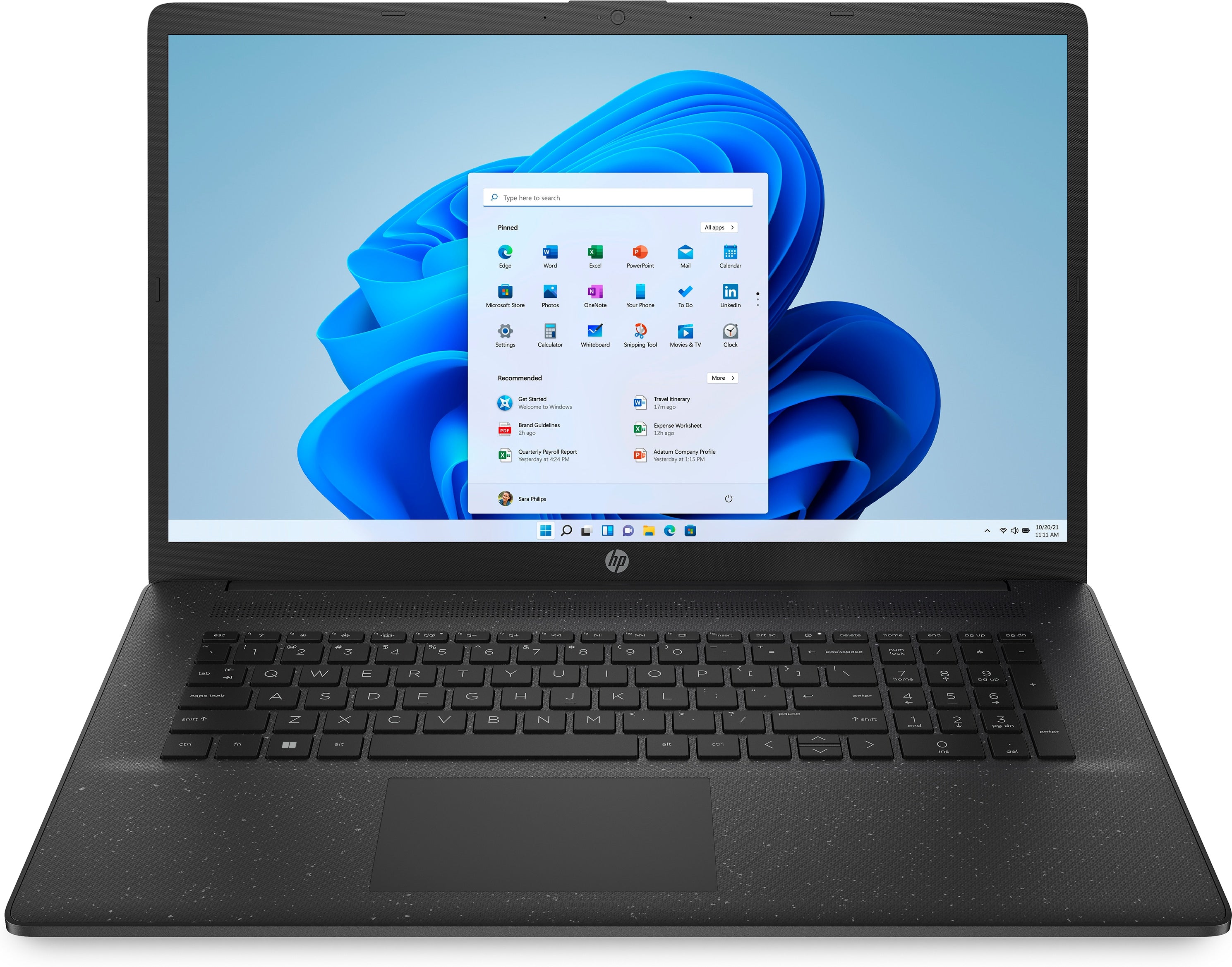 Notebook 17" HP Laptop 17-cn0515nf CEL N4020/4Go/1 TB /Win11Fam WiFi+BT/Cam