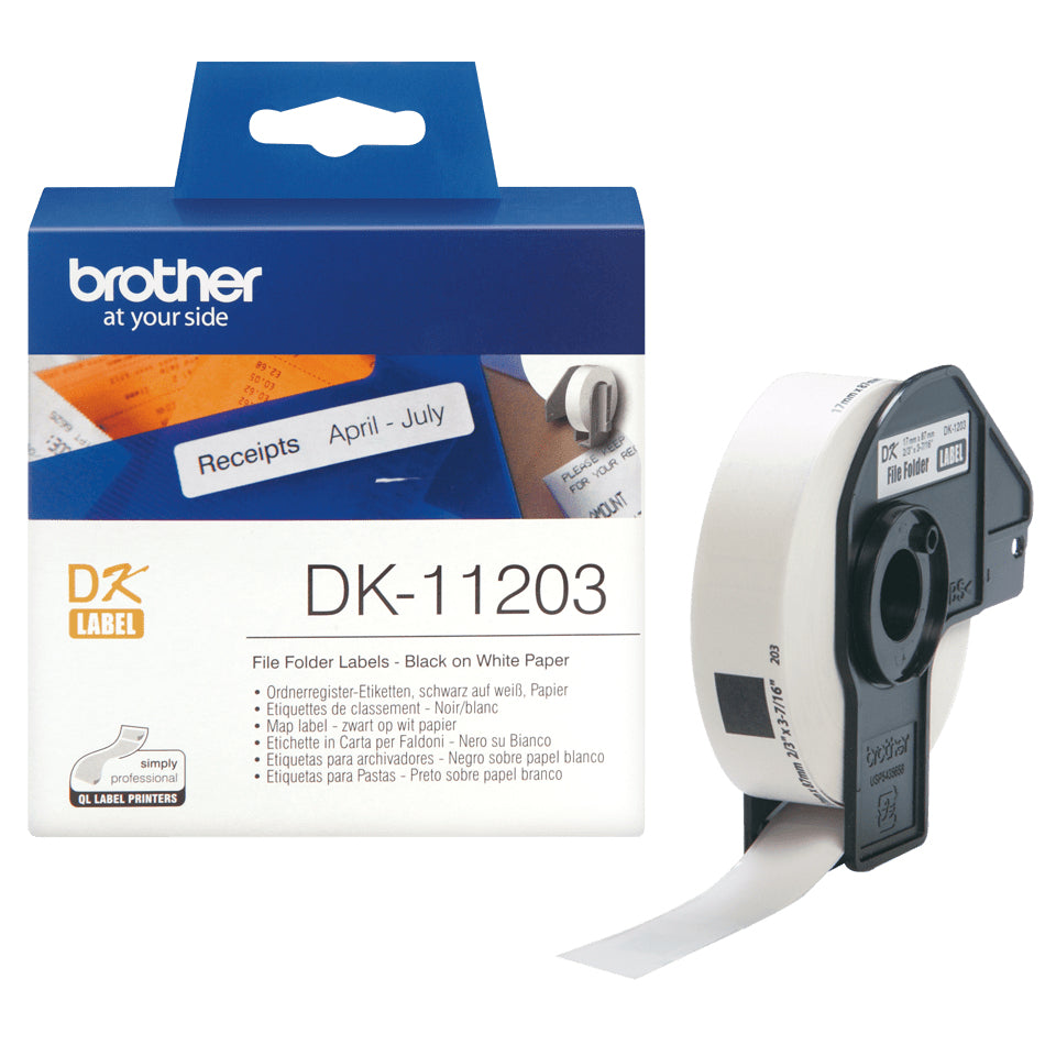 Brother dk-11203 - etiquettes - papier thermique