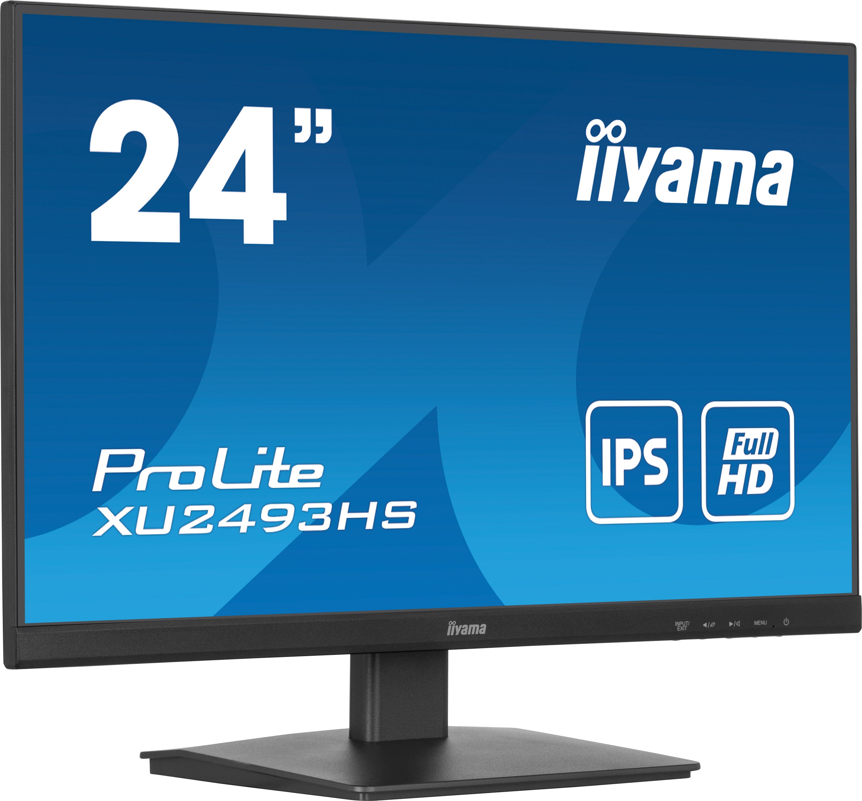 iiyama ProLite XU2493HS-B6 - Écran LED - 24" (23.8" visualisable) - 1920 x 1080 Full HD (1080p) @ 100 Hz - IPS - 250 cd/m² - 1300:1 - 0.5 ms - HDMI, DisplayPort - haut-parleurs - noir, mat