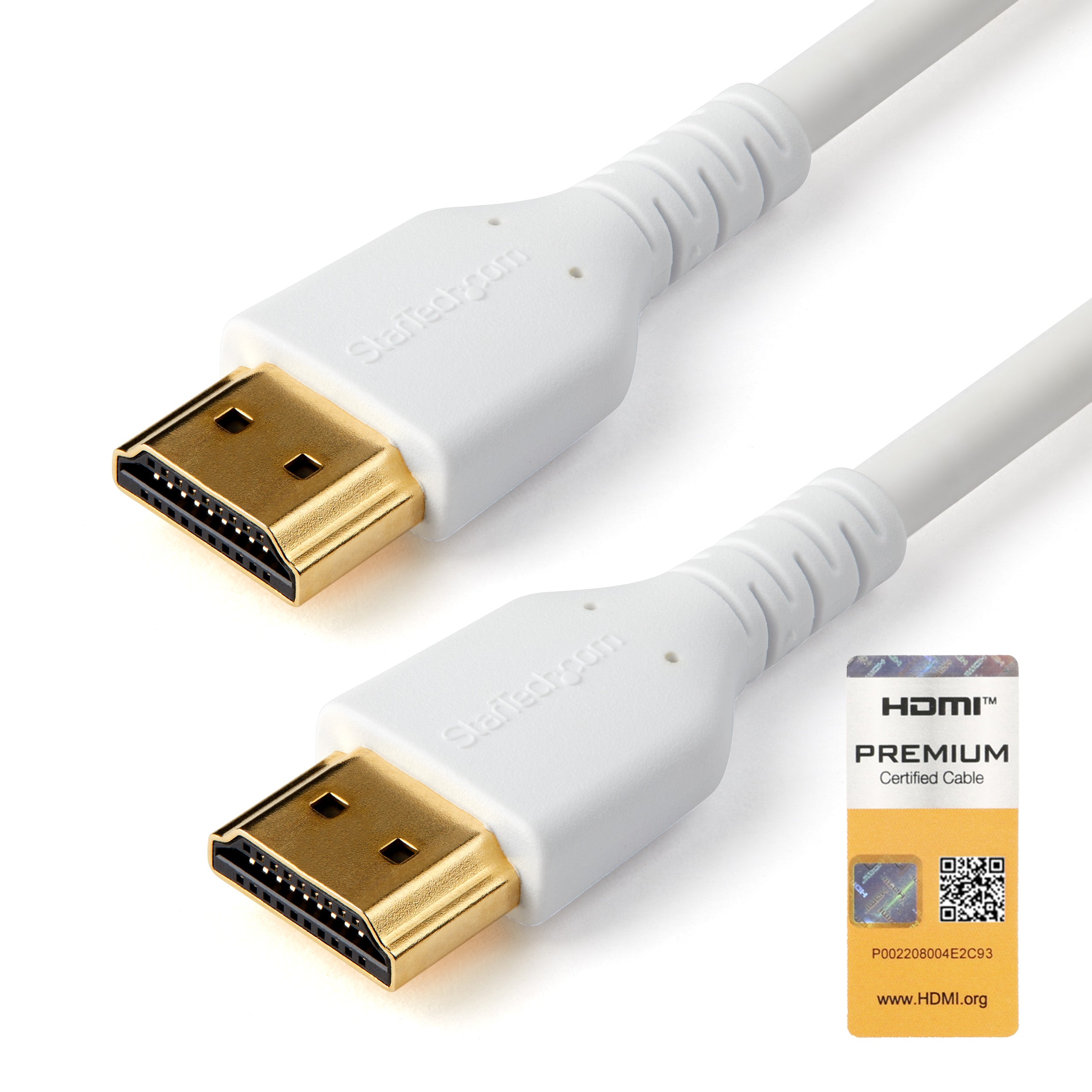 Câble HDMI Startech RHDMM1MPW            4K Ultra HD 1 m Blanc