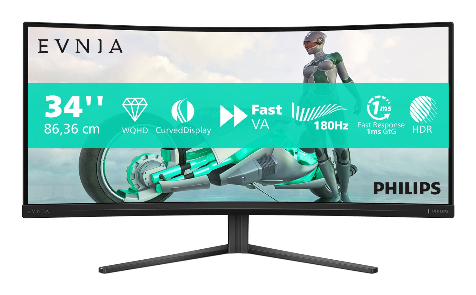 Monitor Gaming Philips Evnia 5000 34M2C3500L Wide Quad HD 27"