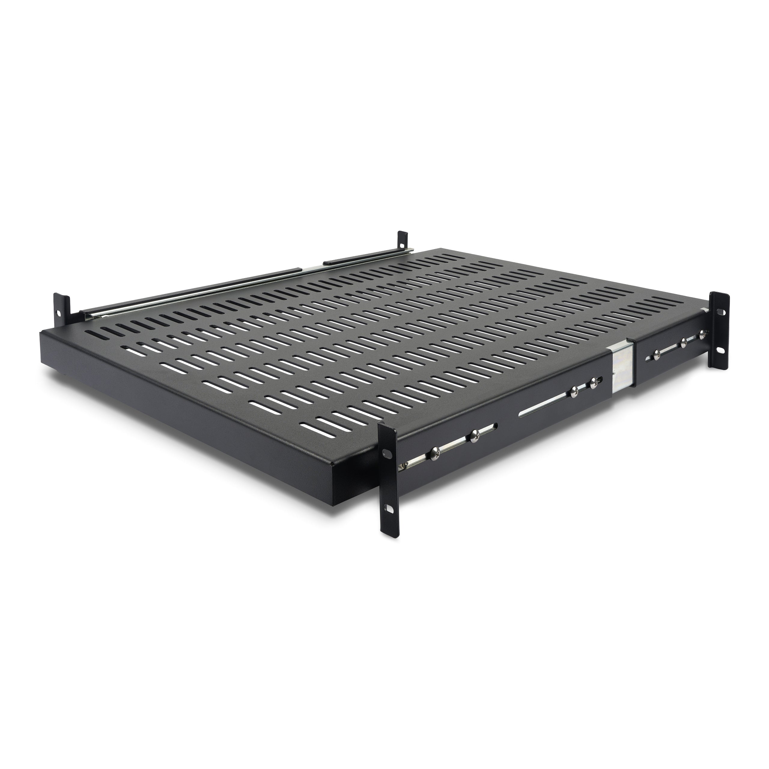 StarTech.com Etagère coulissante pour Montage en Rack de Serveur ventilé 2U - Profondeur ajustable 48 cm – Capacité de charge 23kg - Étagère pour rack - 1U - 19" - pour P/N: RK1233BKM, RK2433BKM, RK2537BKM, RK3236BKF, RK4236BKB, RK4242BK24, RK4242BK30