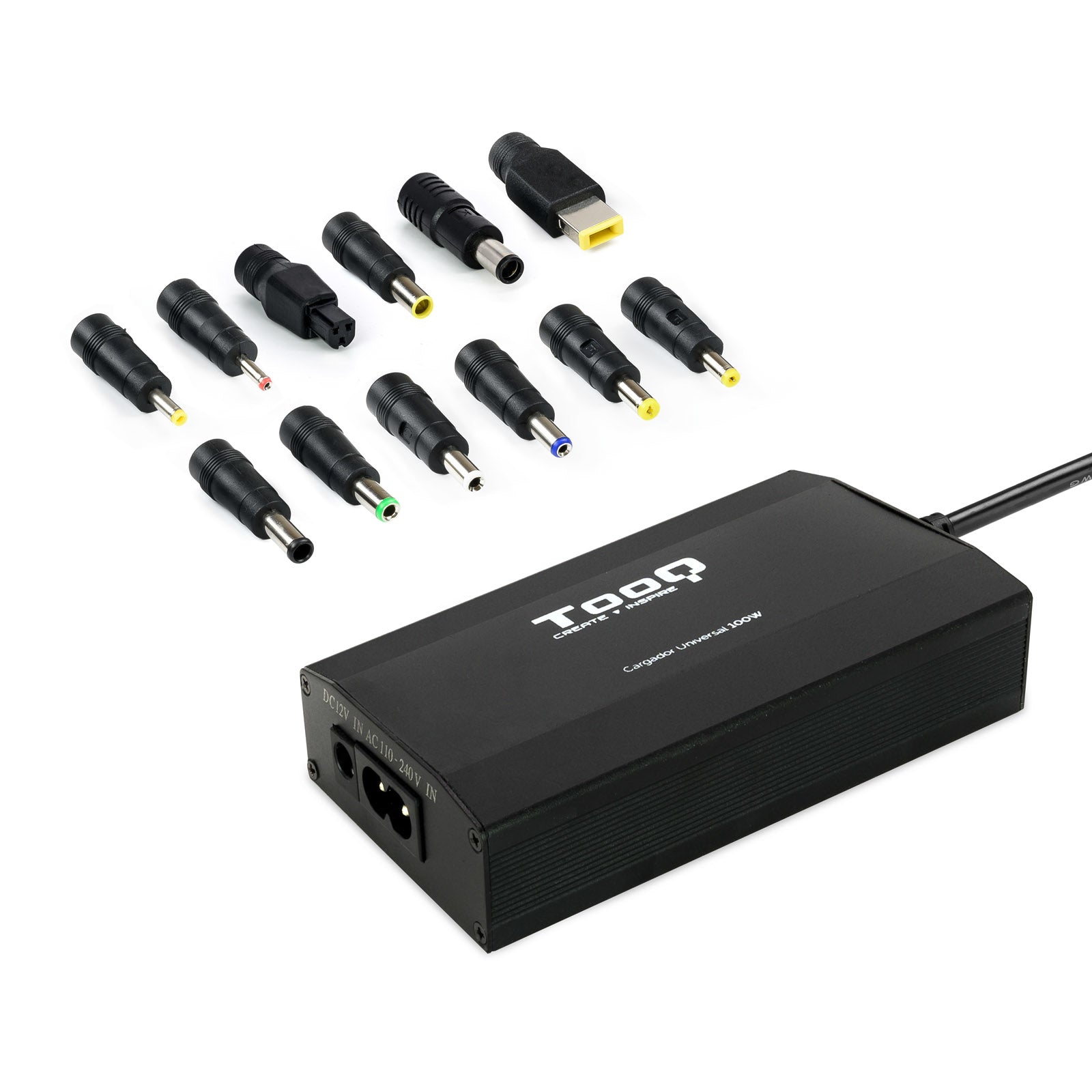 Chargeur d'ordinateur portable TooQ TQLC-100BS01M Universel 100W