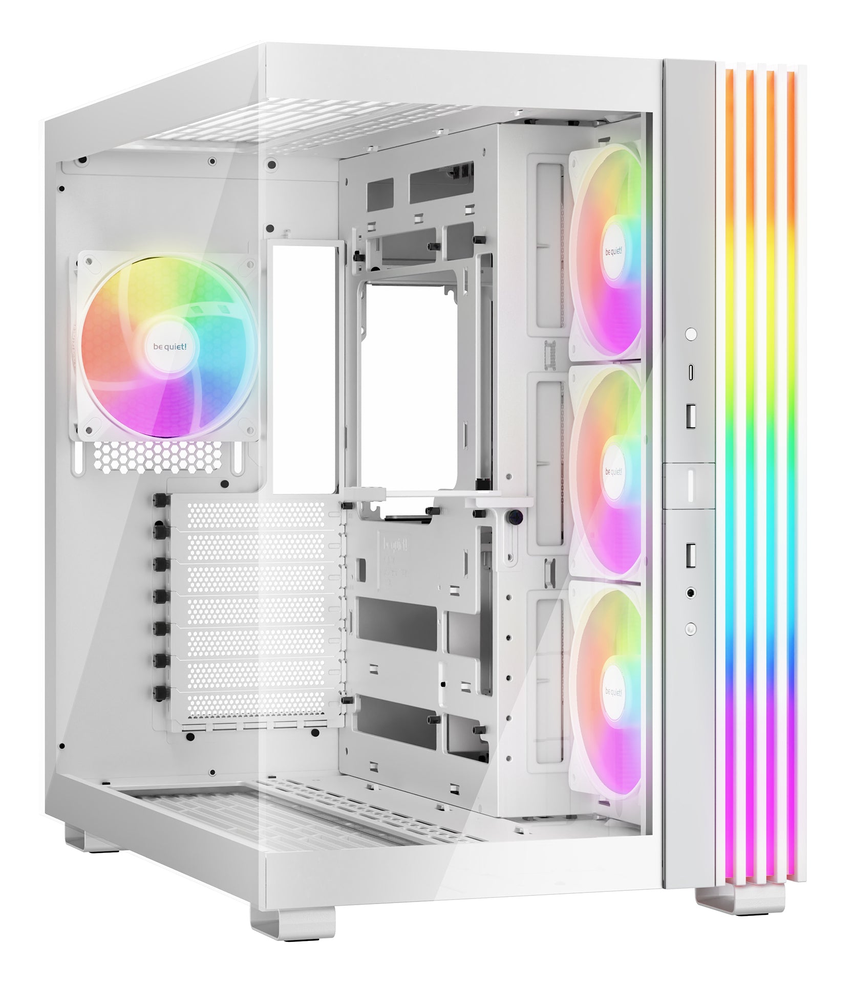 Boitier Moyen Tour ATX be quiet! Light Base 600 LX RGB avec panneaux vitrés (Blanc)