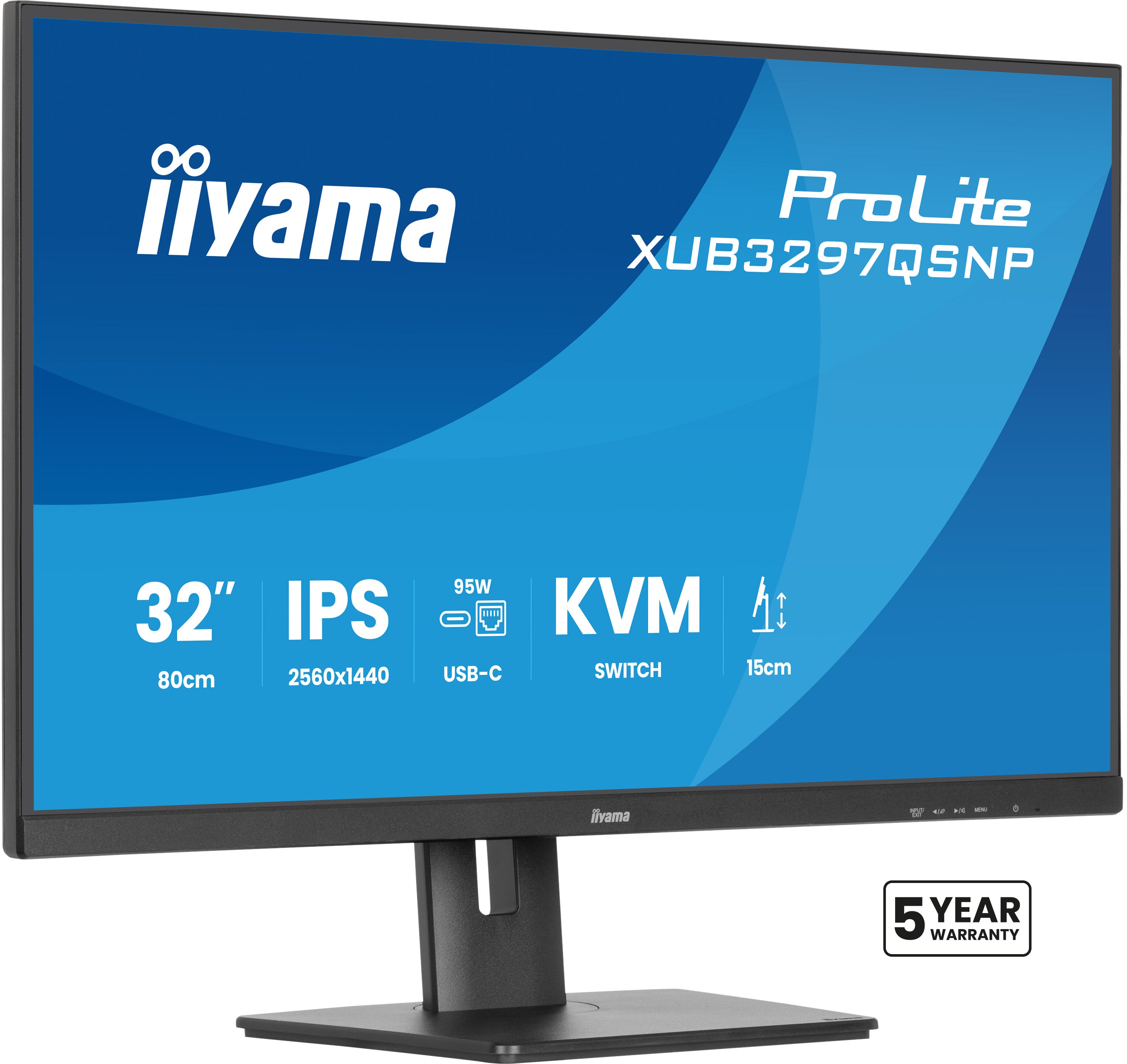 XUB3297QSNP-B1 32" QHD/100Hz/IPS/KVM/USB-C/RJ45