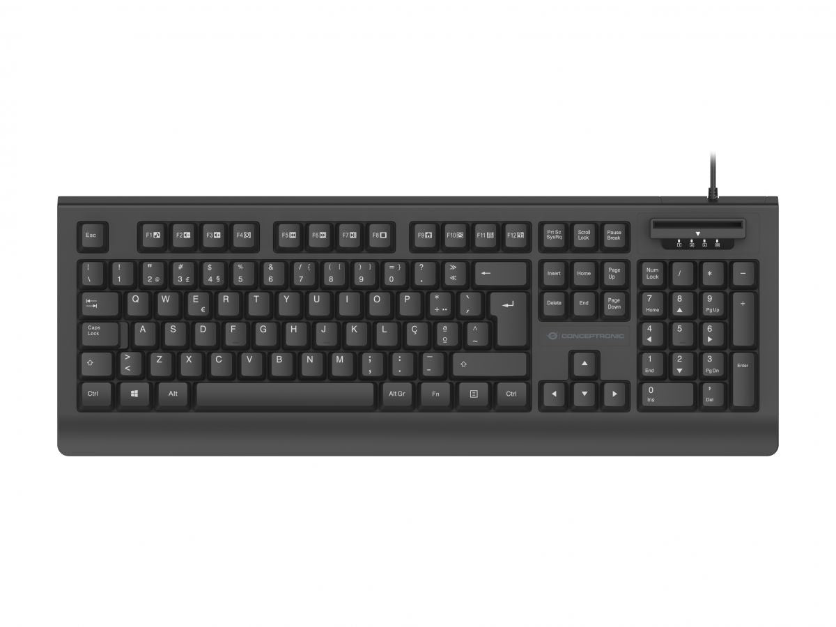 Clavier Conceptronic 120850307101 Noir Espagnol Qwerty