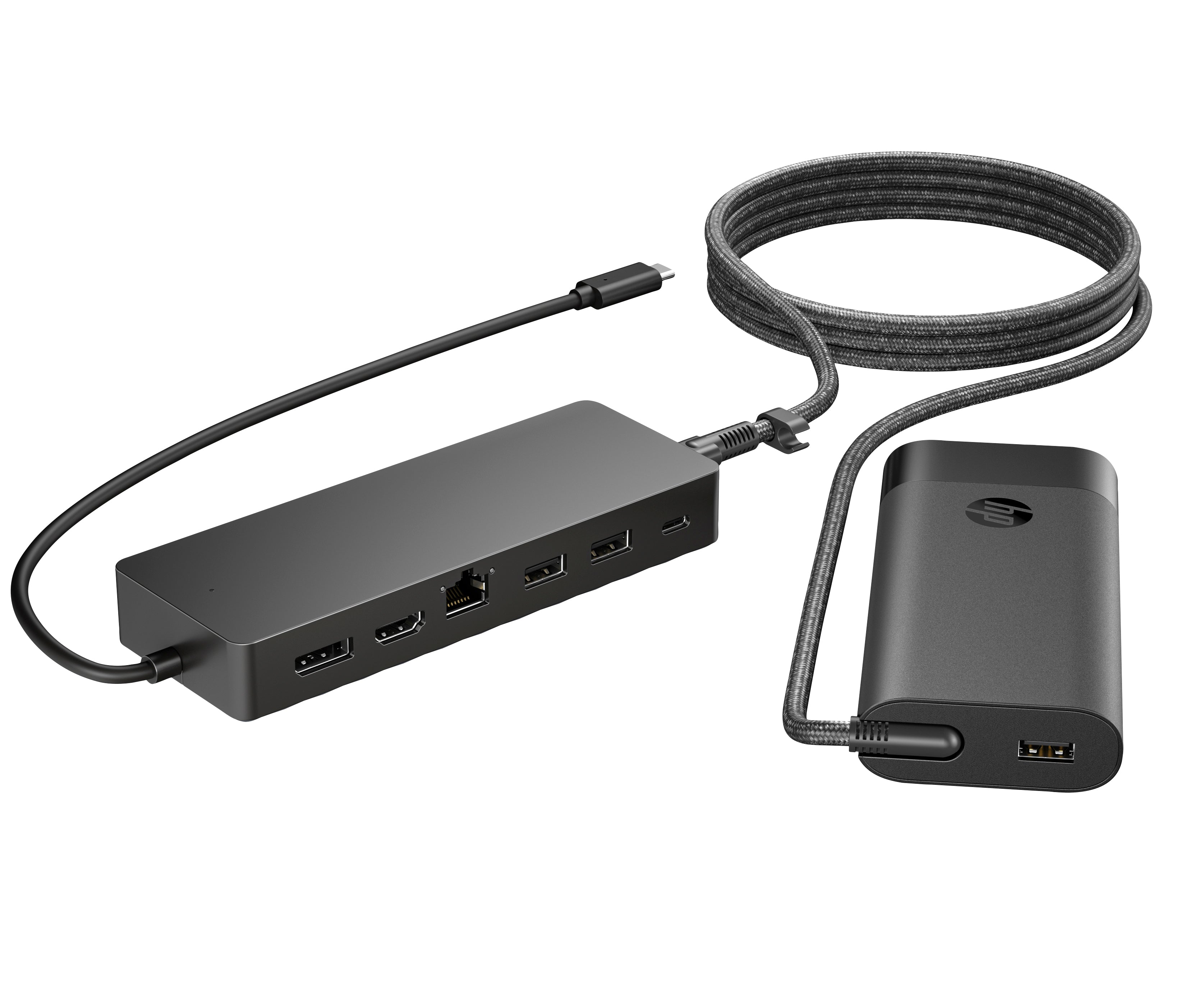 HP Universal - Station d'accueil - USB-C - HDMI, DP - 10Mb LAN - avec chargeur d'ordinateur portable - Europe