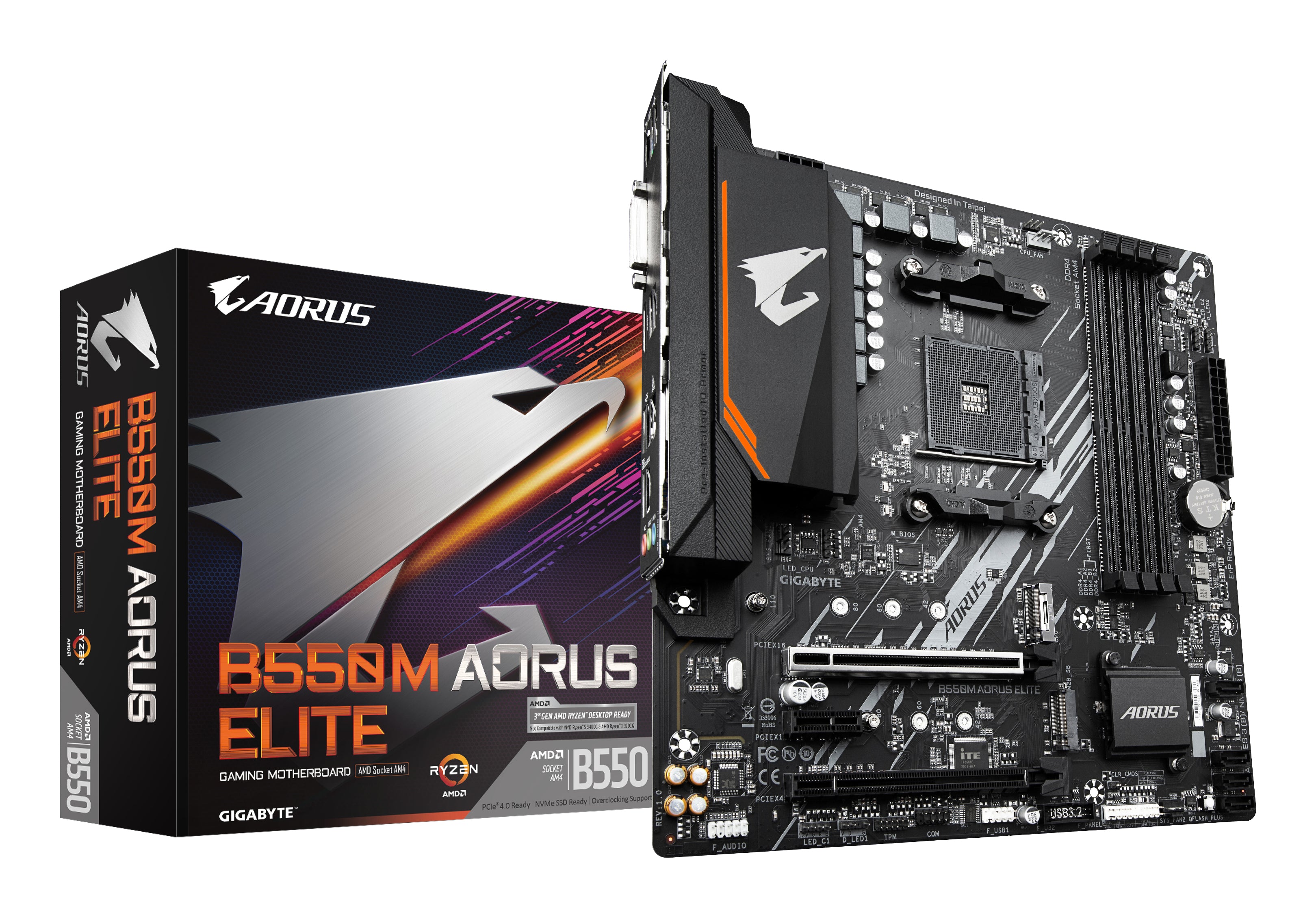 Carte Mère Gigabyte B550M Aorus Elite (AM4) Micro ATX