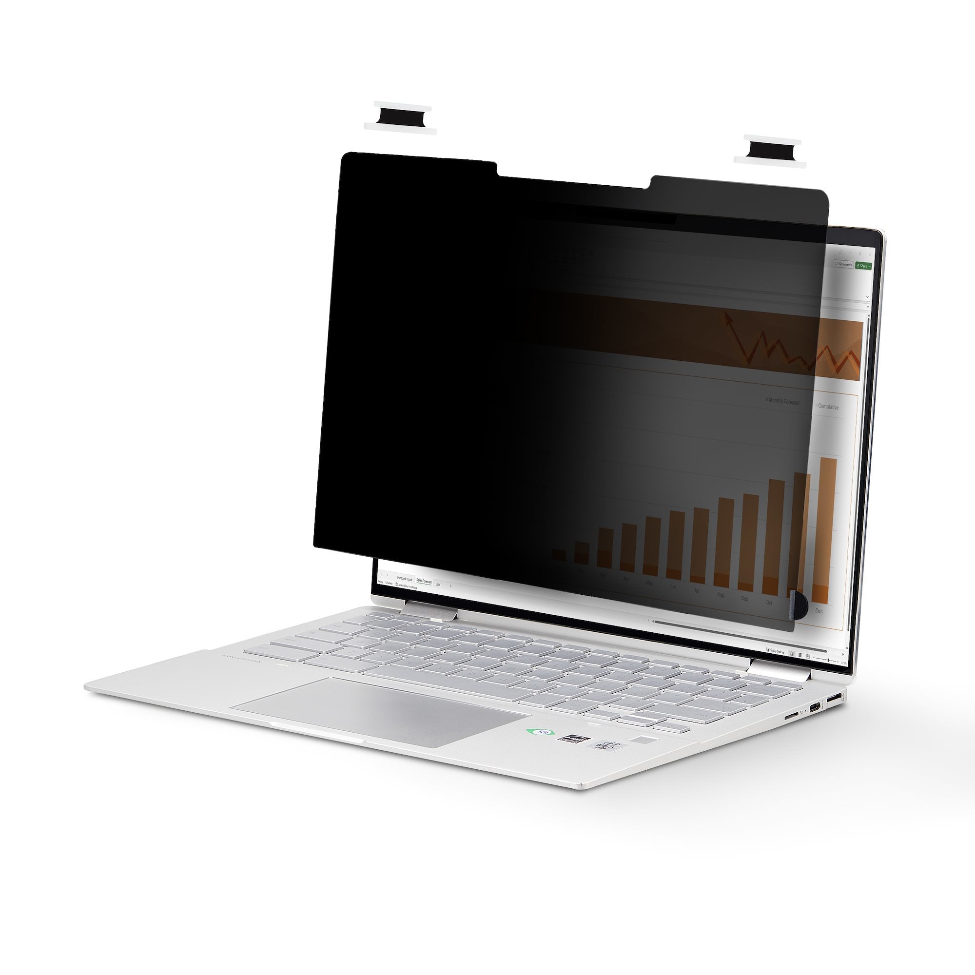 StarTech.com Filtre de Confidentialité Tactile de 14" 16:10, Rabattable - Filtre de confidentialité pour ordinateur portable - adhésif, languettes de charnière, charnières à bascule - 16"