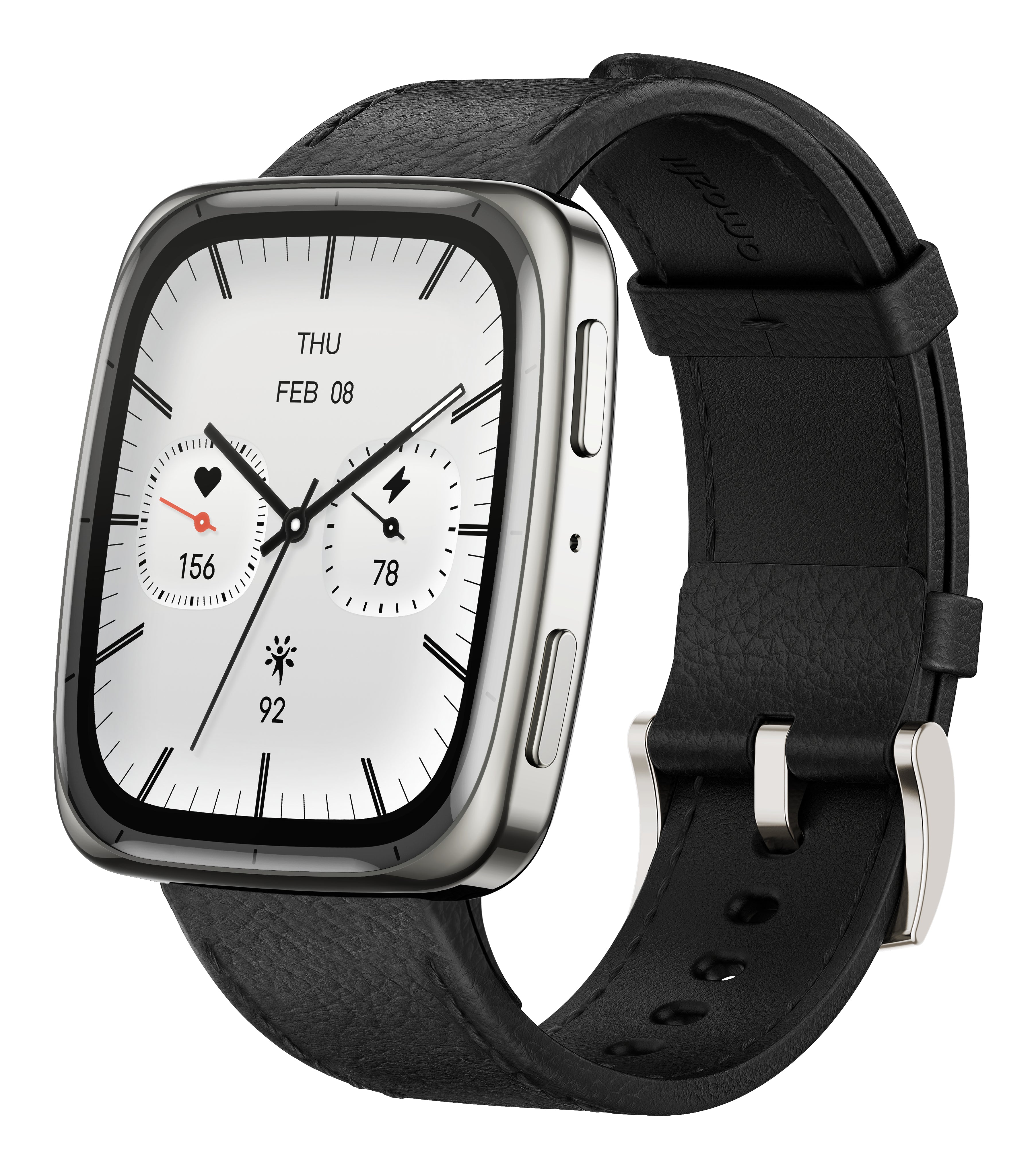 Montre intelligente Amazfit ACTIVE 2 SQUARE Noir Acier 1,75"