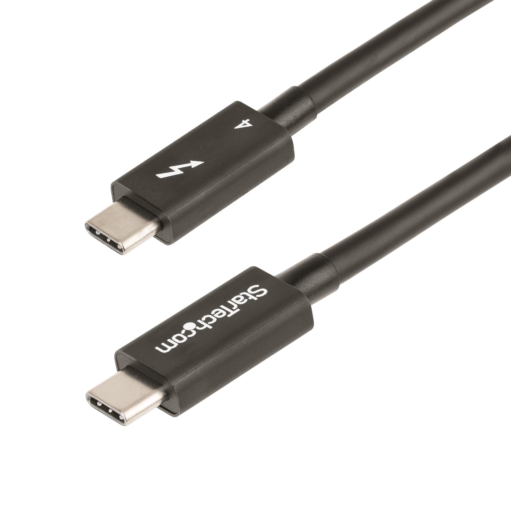 StarTech.com Câble Thunderbolt 4 de 1m - 40Gbps - 100W PD - Vidéo 4K/8K - Câble Thunderbolt - Thunderbolt 4 (M) pour Thunderbolt 4 (M) - USB4/Thunderbolt 3/USB 3.2/USB Type-C/DisplayPort - 1 m - support 4K, support 8K, passif, Alimentation USB (100 W) - n