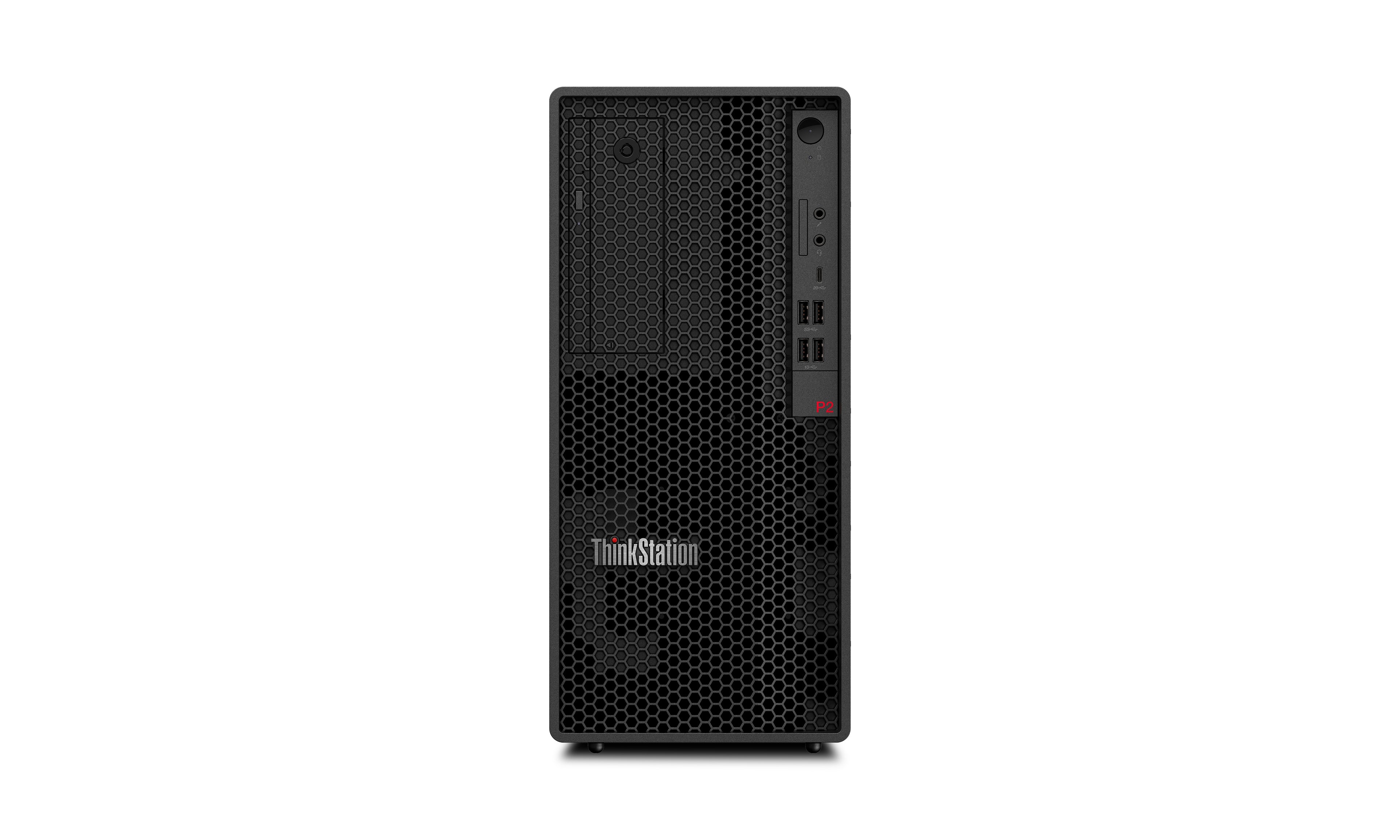 Lenovo ThinkStation P2 Tower Gen 2 30JQ - Tour 1 x Core Ultra 7 265 / jusqu'à 5.3 GHz - vPro Enterprise - RAM 32 Go - SSD 1 To - TCG Opal Encryption, NVMe, Performance - GeForce RTX 4060 - Gigabit Ethernet - Win 11 Pro - moniteur : aucun - clavier : Franç