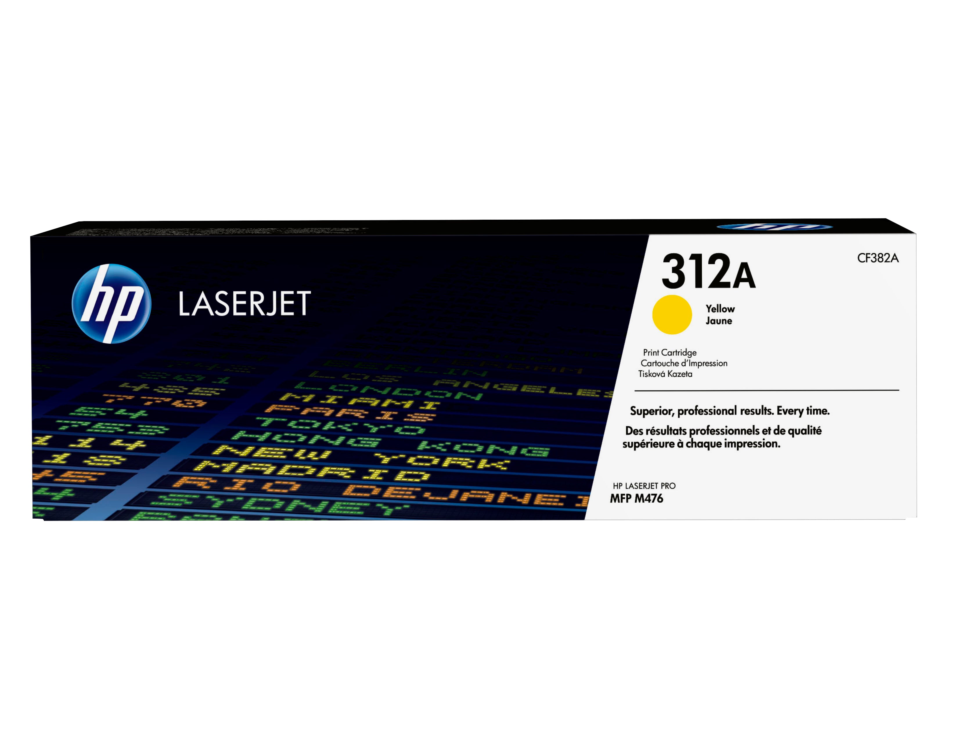 HP 312A - Jaune - original - LaserJet - cartouche de toner (CF382A) - pour Color LaserJet Pro MFP M476dn, MFP M476dw, MFP M476nw