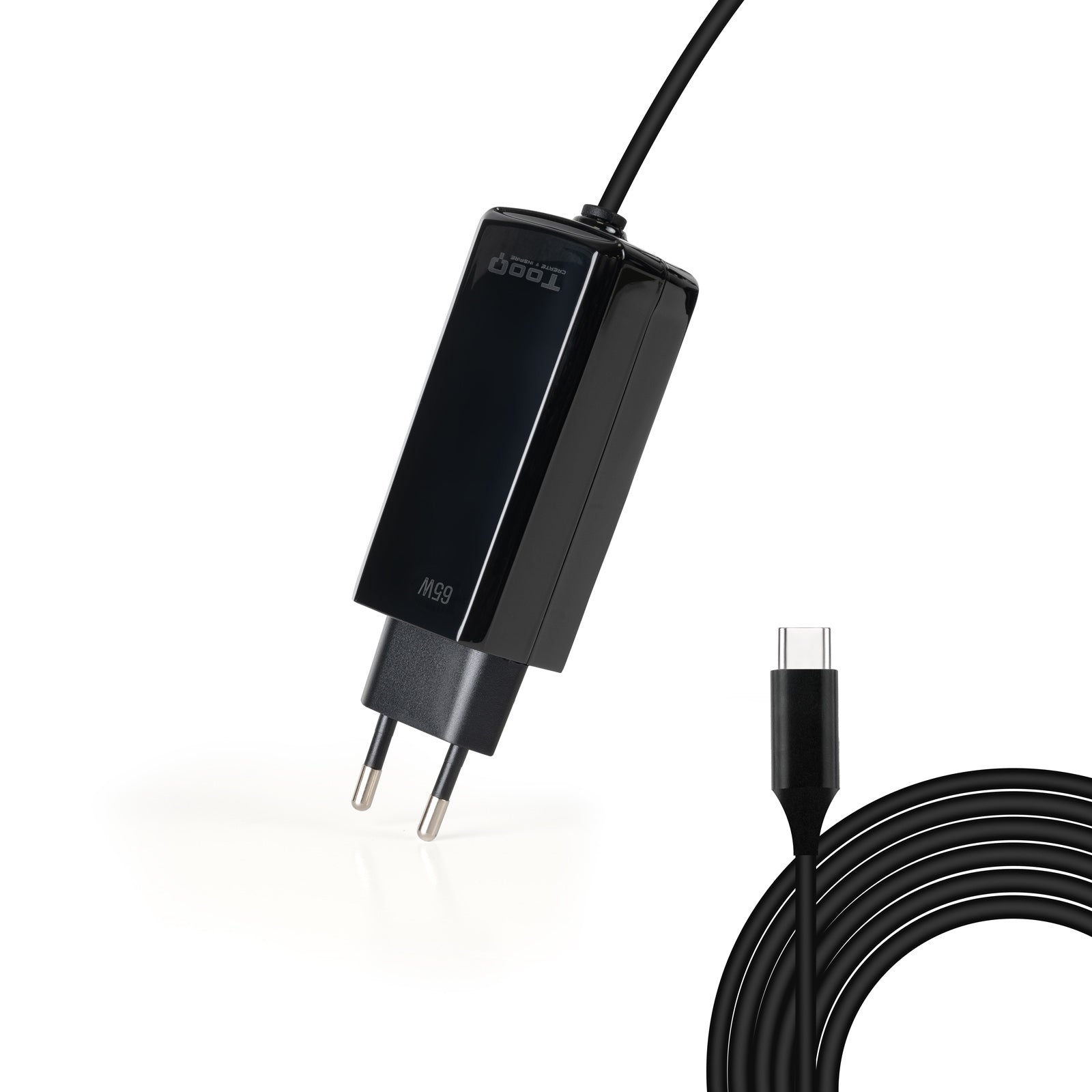 Chargeur d'ordinateur portable TooQ TQLC-USBCGAN65PD-C 65 W