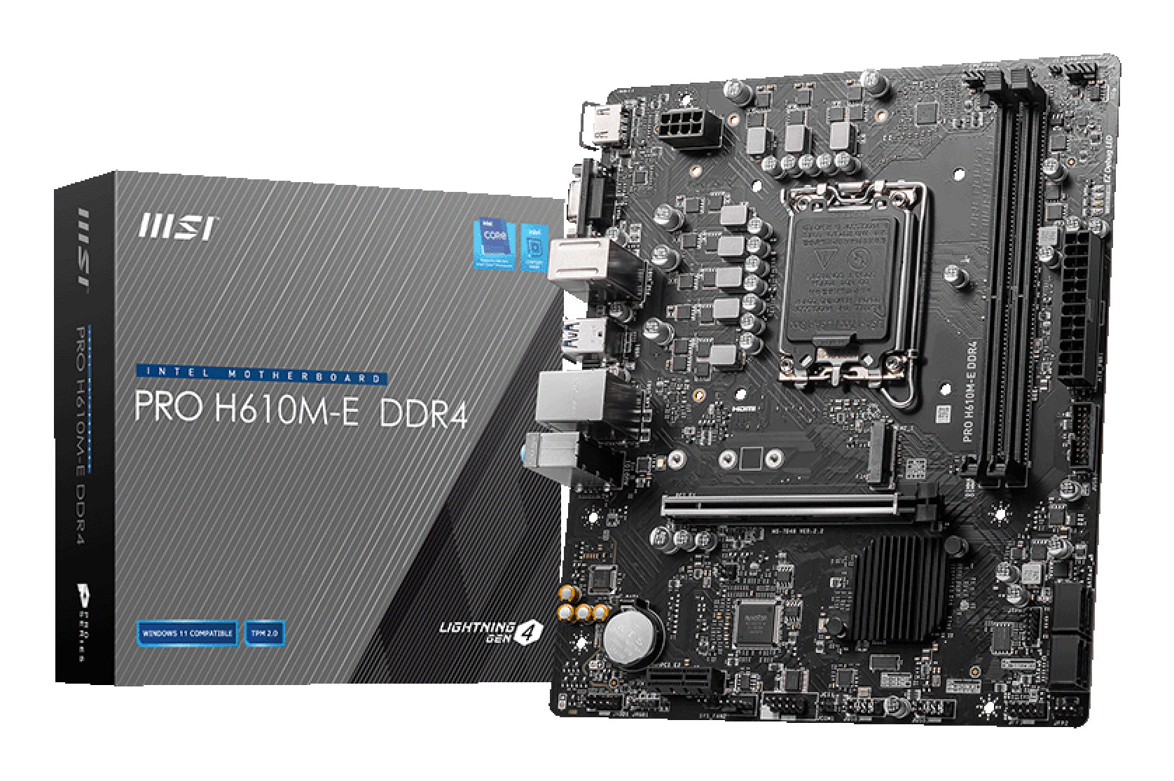 Carte Mère MSI PRO H610M-E DDR4 (1700) (EU).