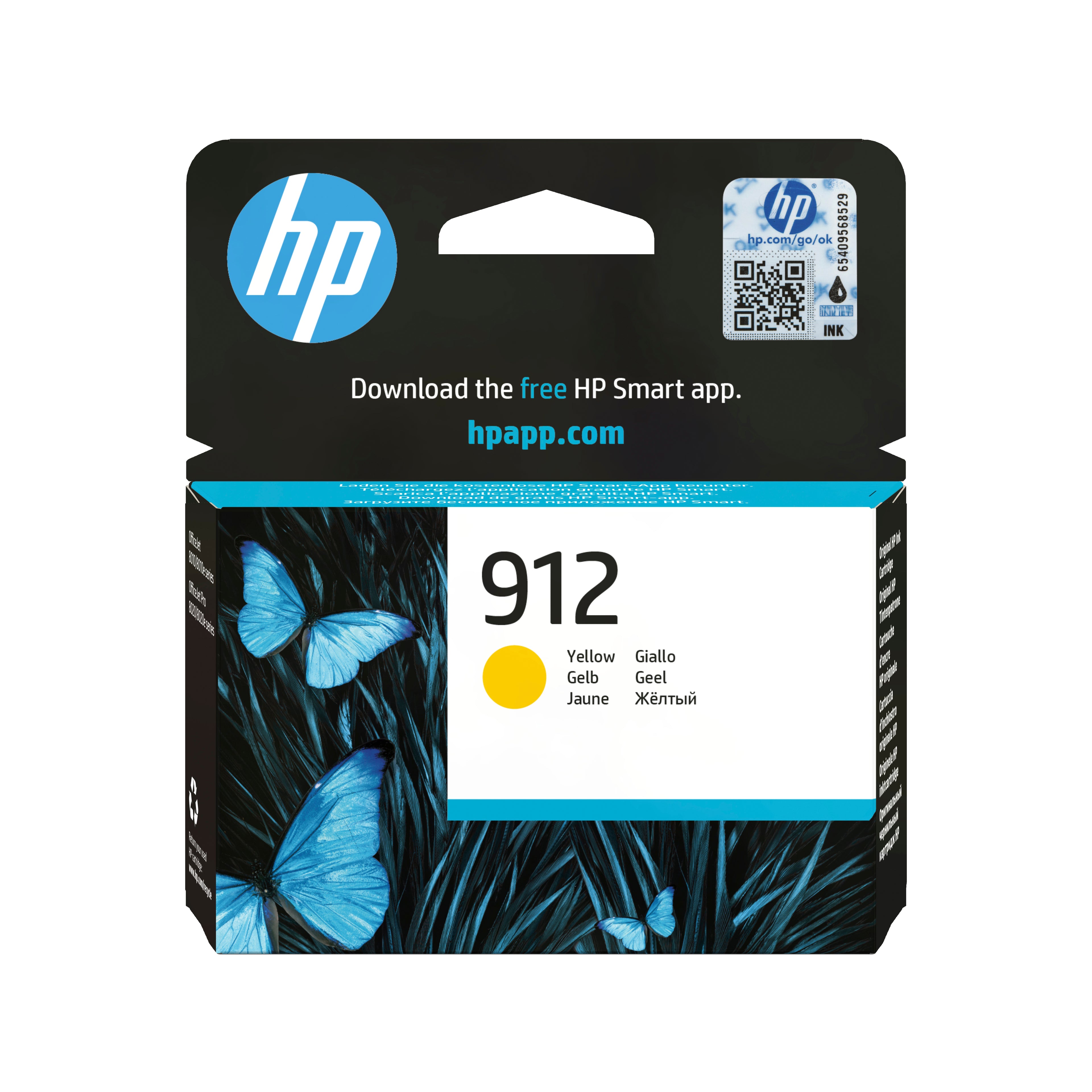 Cartouche d'encre originale HP 912 Jaune
