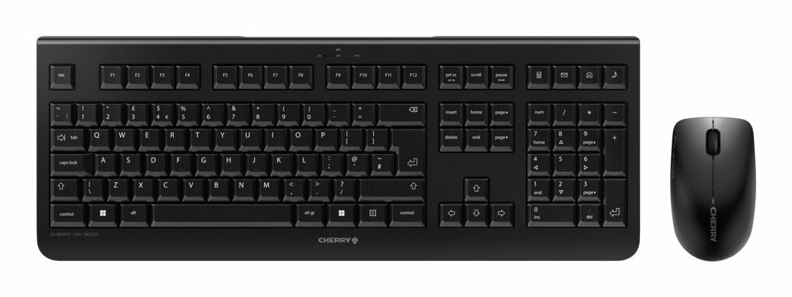 clavier et souris Cherry DW3000 Qwertz Allemand Noir