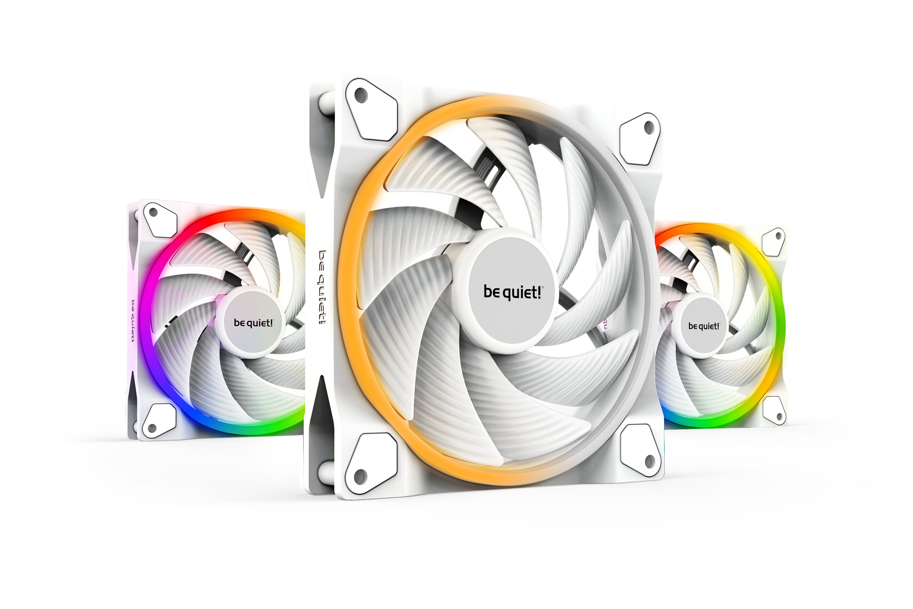 Light Wings 140mm PWM ARGB High Speed Kit x3 Blanc
