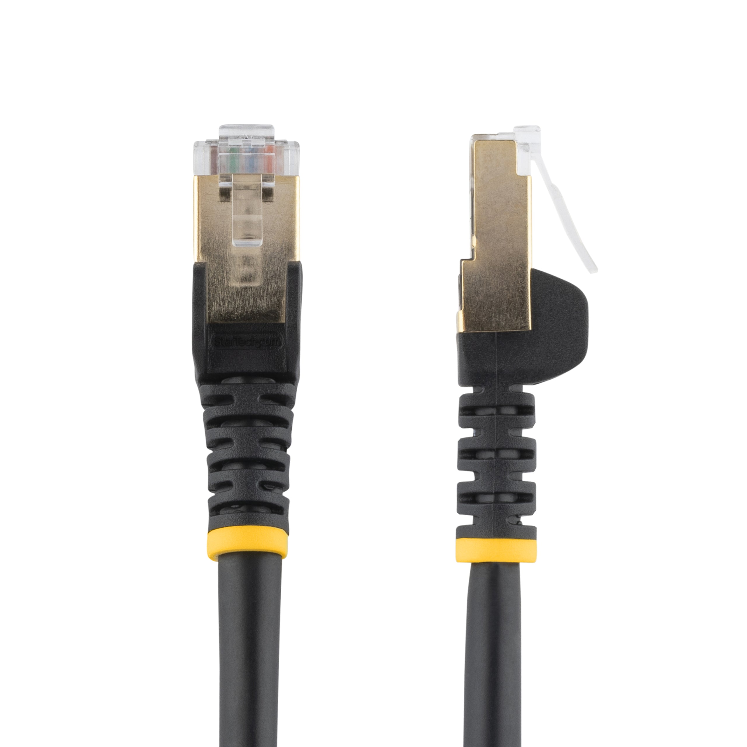 StarTech.com Câble réseau Ethernet RJ45 Cat6 sans crochet - 10m/STP/noir - Cordon de raccordement - RJ-45 (M) pour RJ-45 (M) - 10 m - STP - CAT 6a - moulé, sans crochet - noir