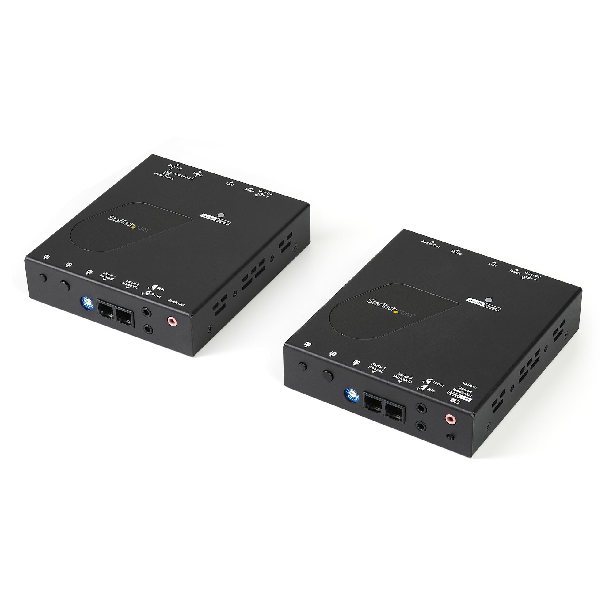 StarTech.com Kit extendeur HDMI via IP - Vidéo sur IP - Extender HDMI - Prolongateur HDMI avec support mur vidéo - 4K 30 Hz - Rallonge vidéo/audio/infrarouge/série - 1GbE - jusqu'à 100 m - pour P/N: ST12MHDLAN4R, VIDWALLMNT