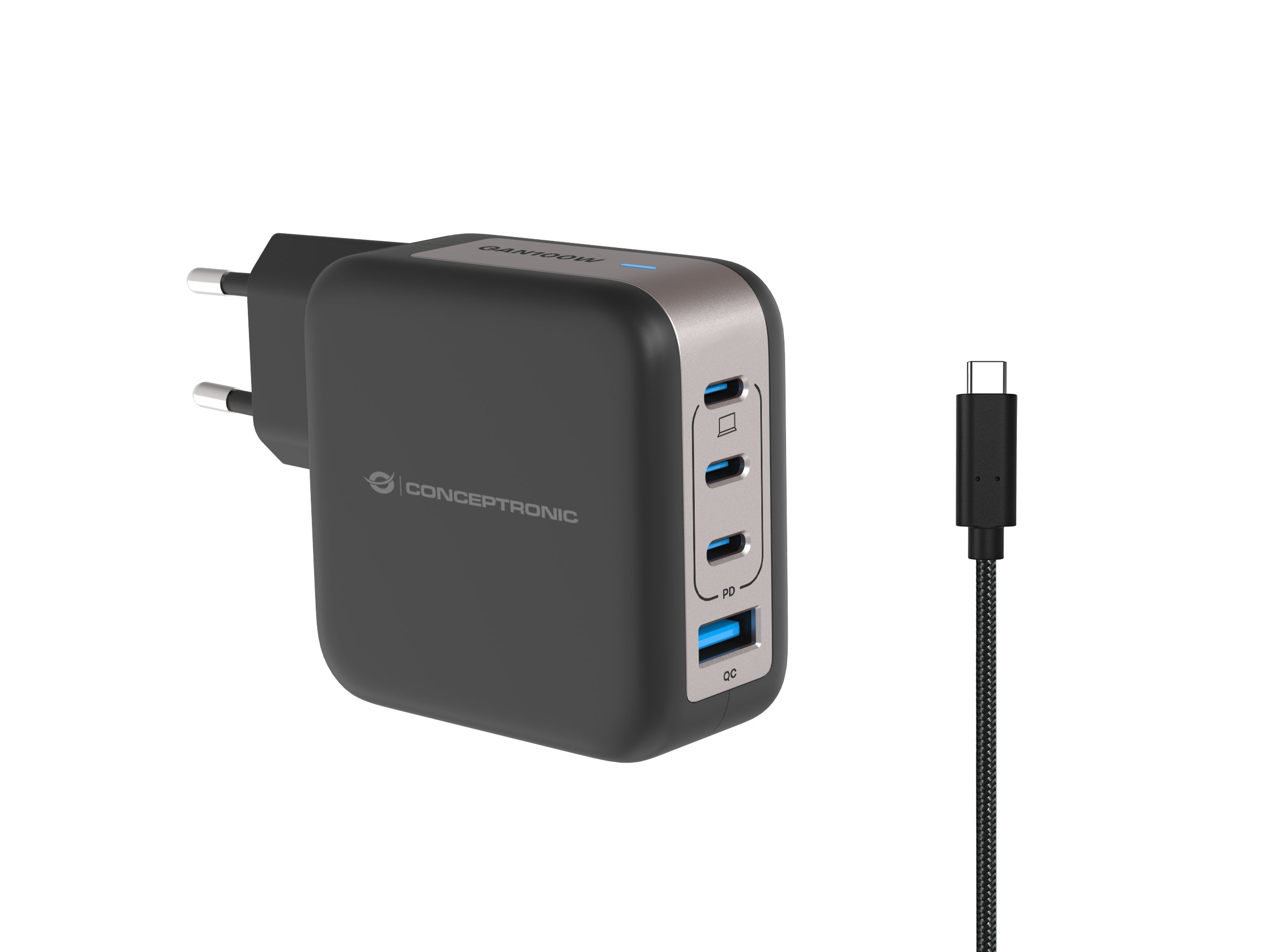 Chargeur mural Conceptronic 120550903101 Noir 100 W
