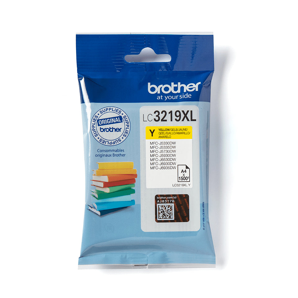 Brother LC3219XLY - XL - jaune - original - blister - cartouche d'encre - pour INKvestment Business Smart Plus MFC-J5930, INKvestment Business Smart Pro MFC-J6935