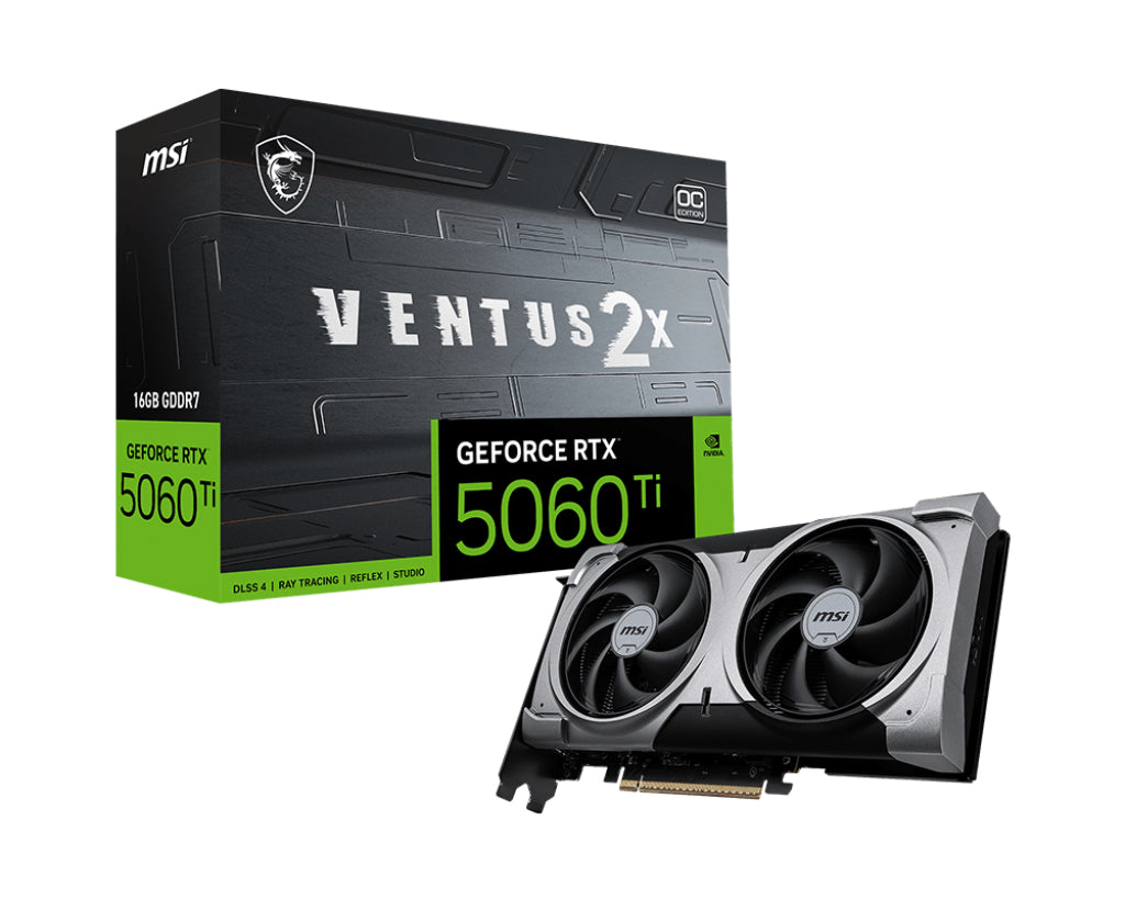 Carte Graphique MSI GeForce RTX 5060 Ti Ventus 2X Plus OC 16Go