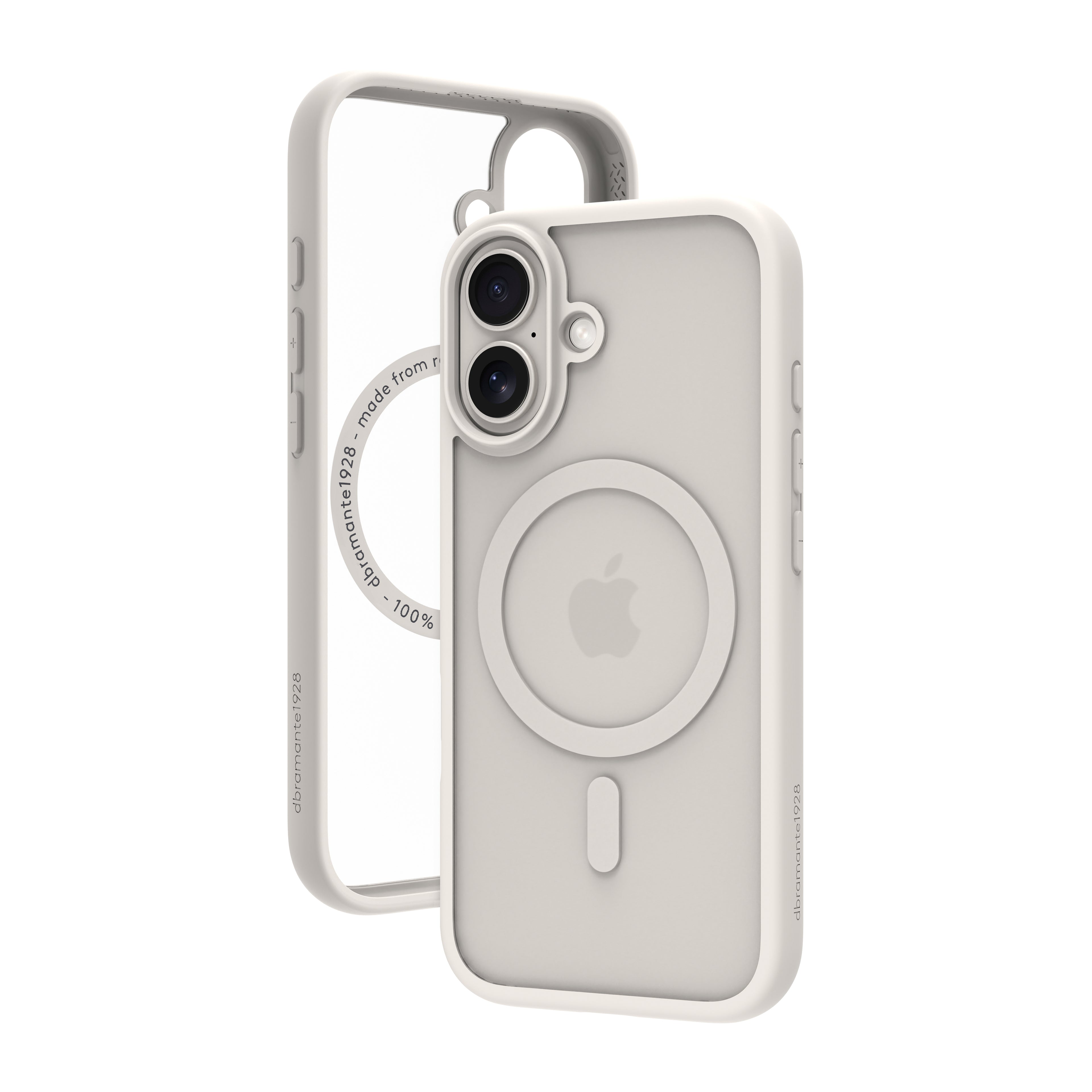 dbramante1928 Grenen - Coque de protection pour téléphone portable - compatibilité avec MagSafe - plastique - blanc